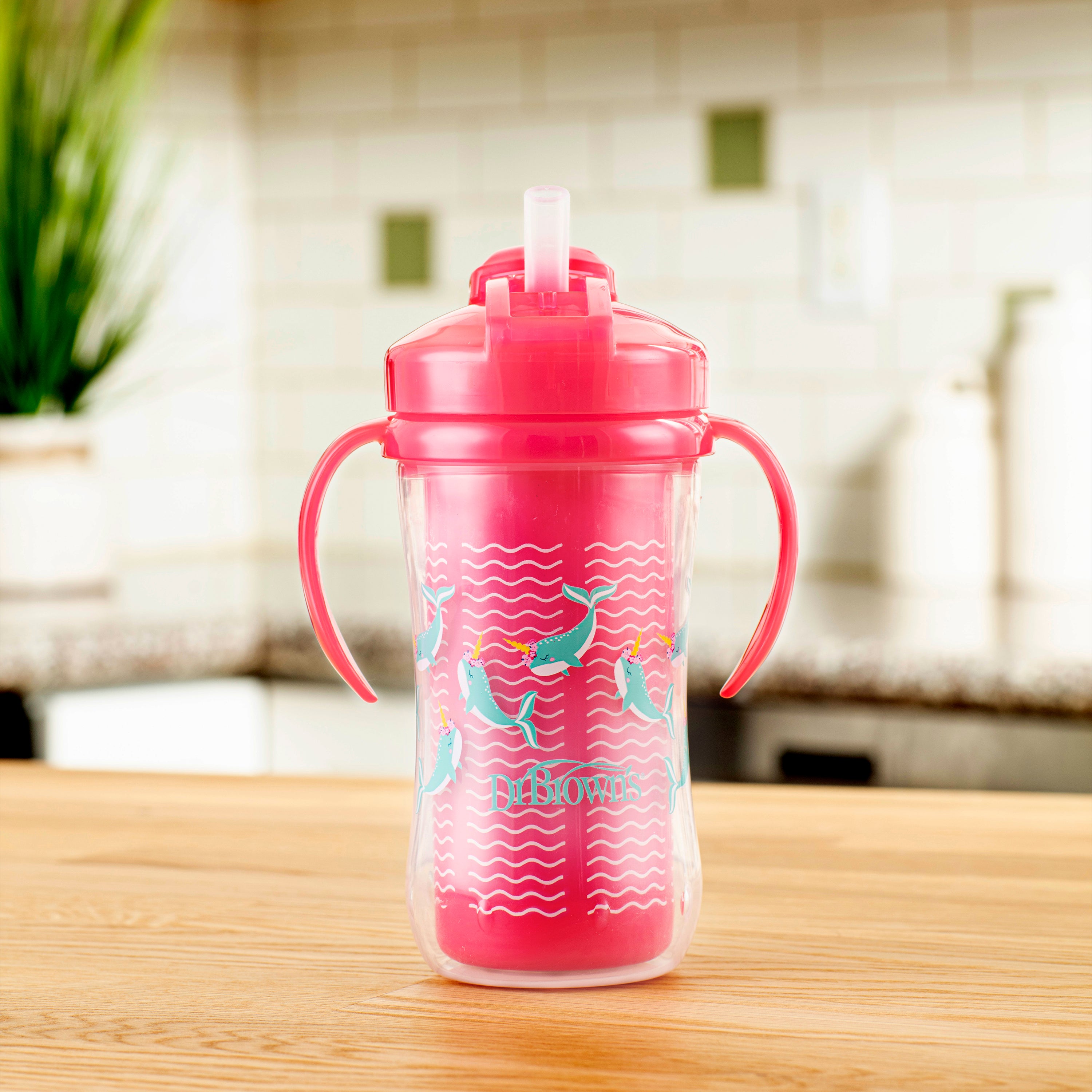 dr-brown-s-milestones-insulated-straw-cup-2pz-tazza-termica-con-cannuccia image 4