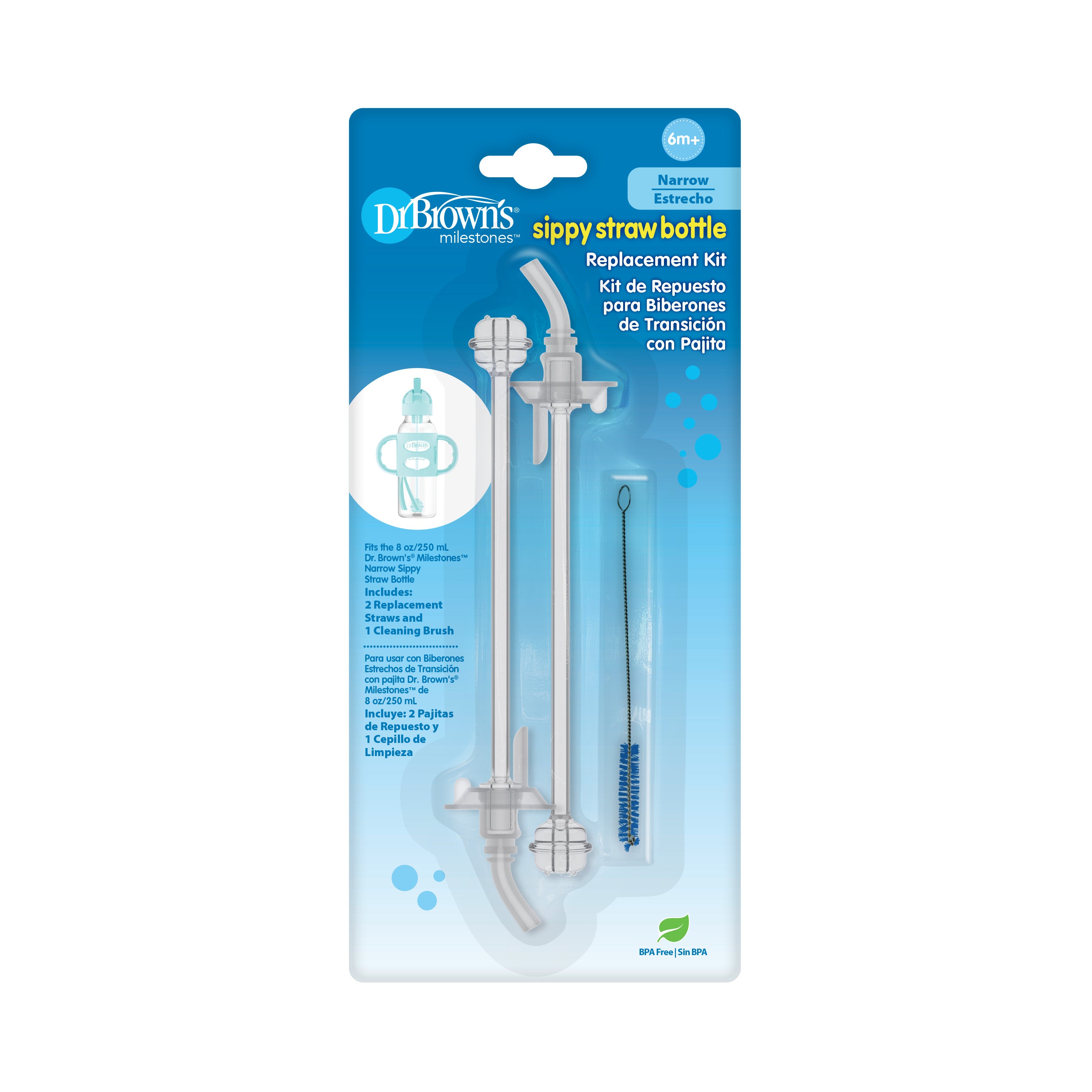 dr-brown-s-sippy-straw-bottle-replacement-kit-narrow-2-cannucce-scovolino image 2