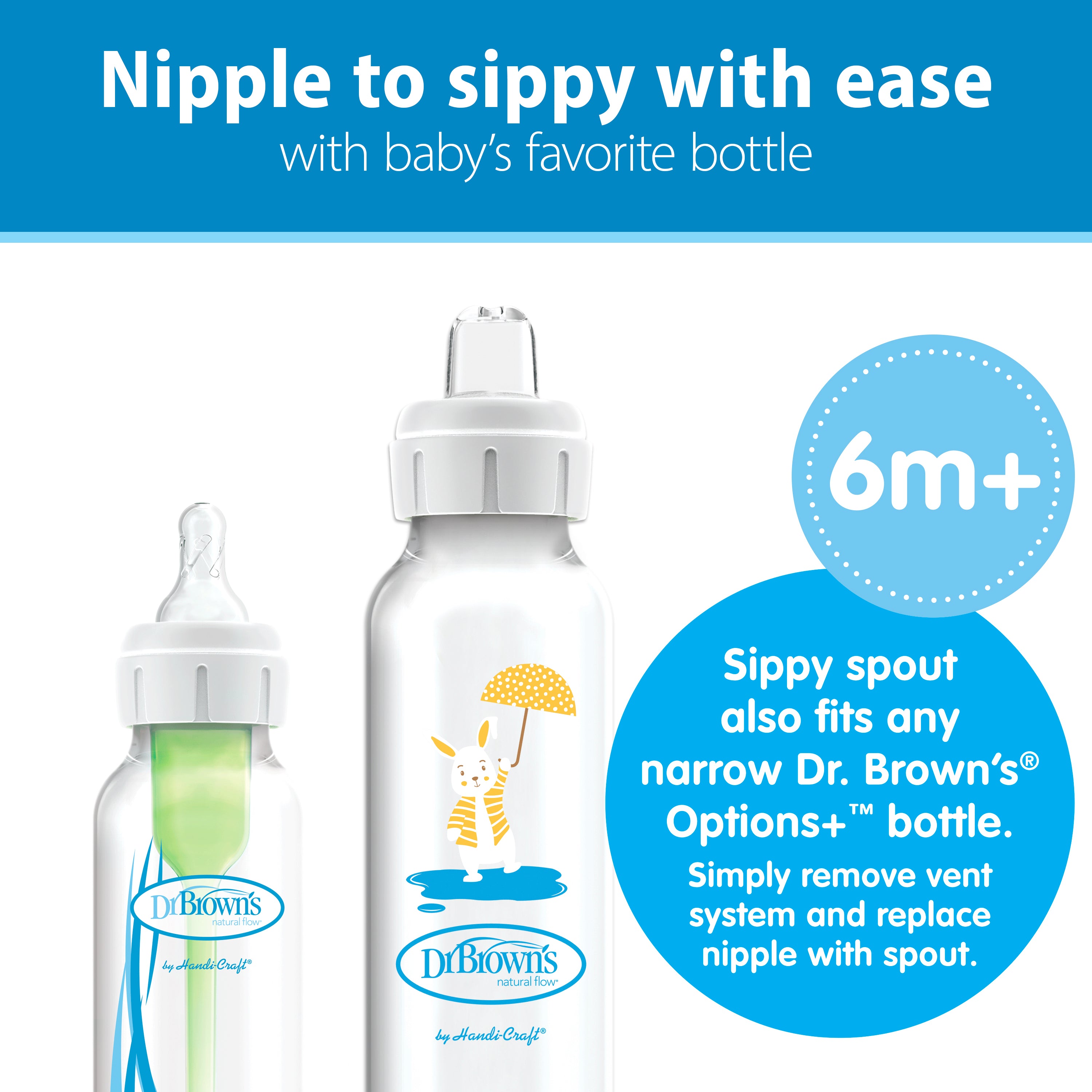 dr-brown-s-milestones-biberon-sippy-stretto-250-ml-con-beccuccio-6m-2 image 4
