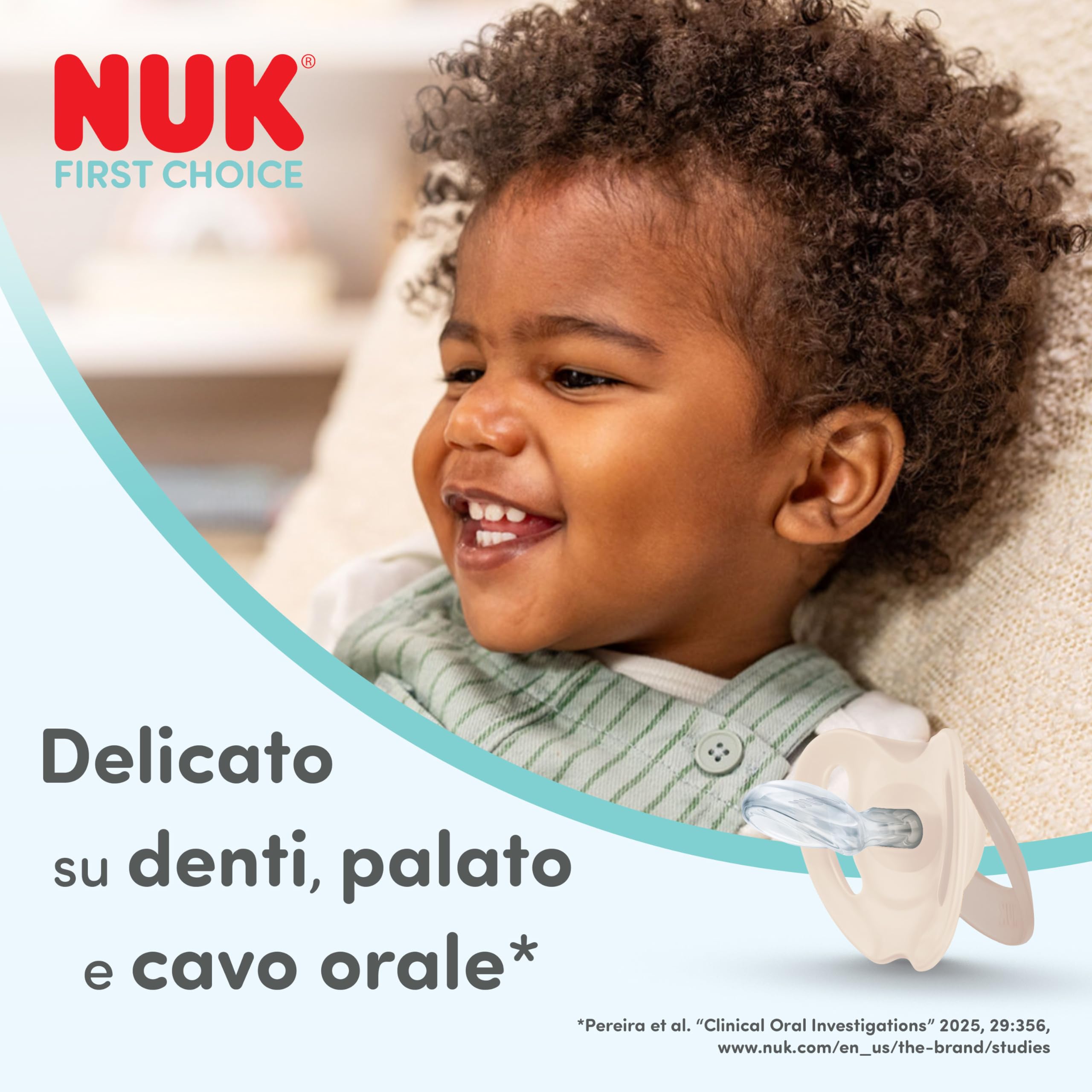 nuk-first-choice-ciuccio-ortodontico-18-36-mesi-tartaruga-e-balena-2-pezzi image 3