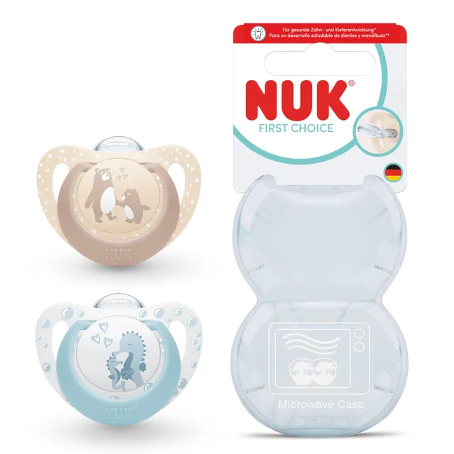 nuk-first-choice-succhietto-0-6-mesi-orso-cavalluccio-2-pz image 1