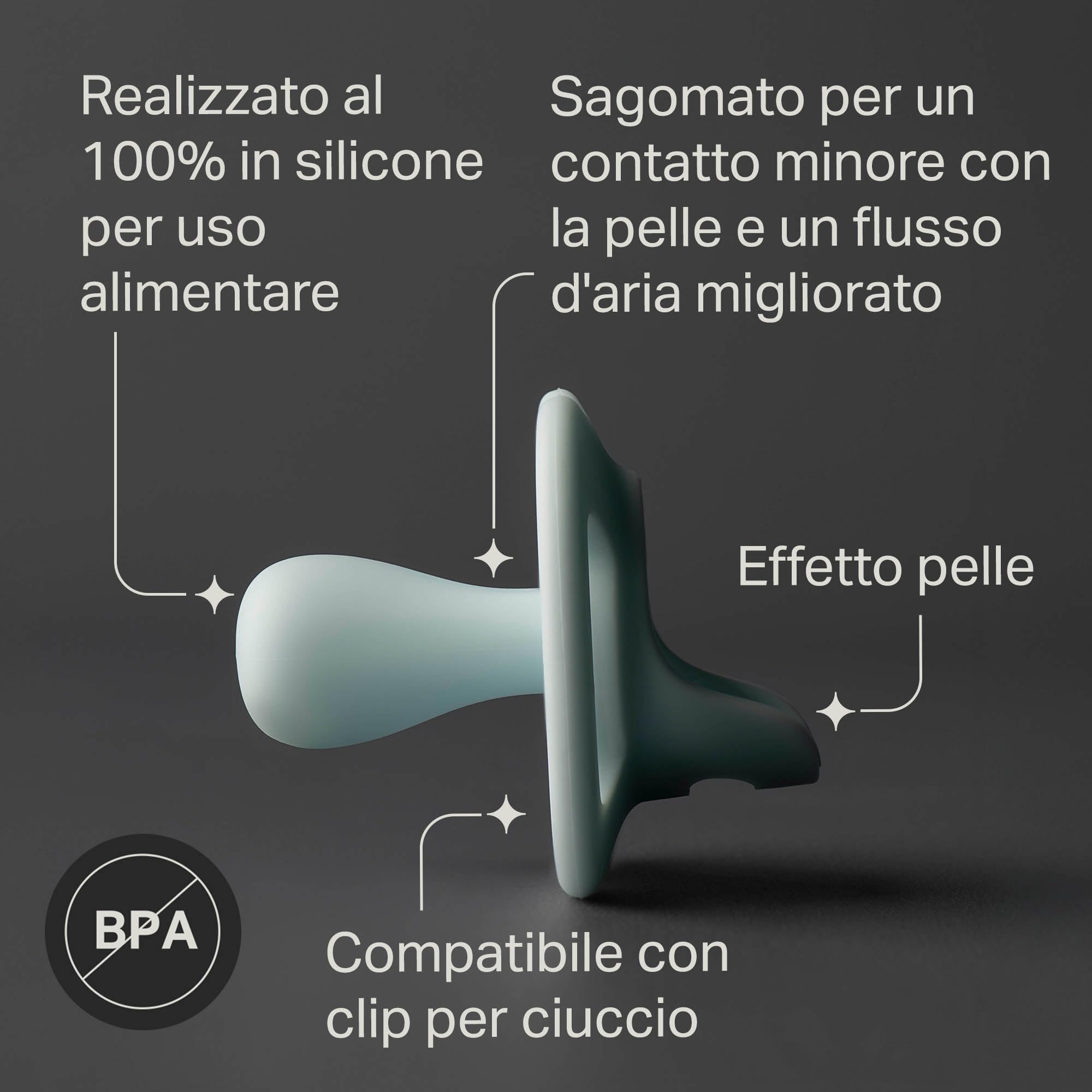 tommee-tippee-ultra-light-stayput-ciuccio-6-18-mesi-silicone-x4 image 5