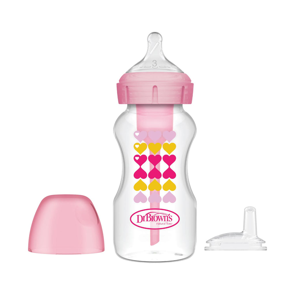 dr-brown-s-natural-flow-options-biberon-sippy-starter-kit-270-ml image 1