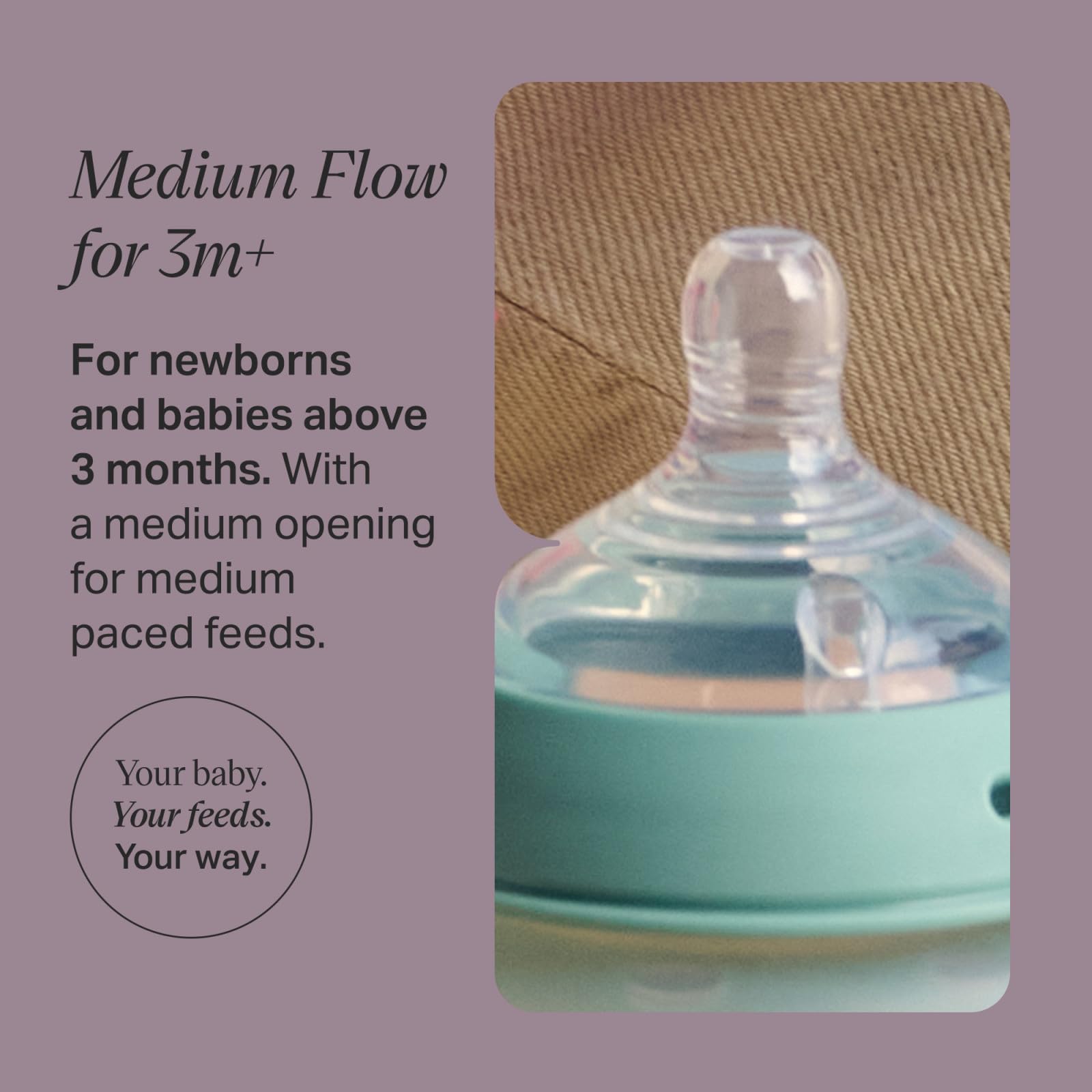 tommee-tippee-closer-to-nature-tettarelle-flusso-medio-3m-confezione-da-6 image 2