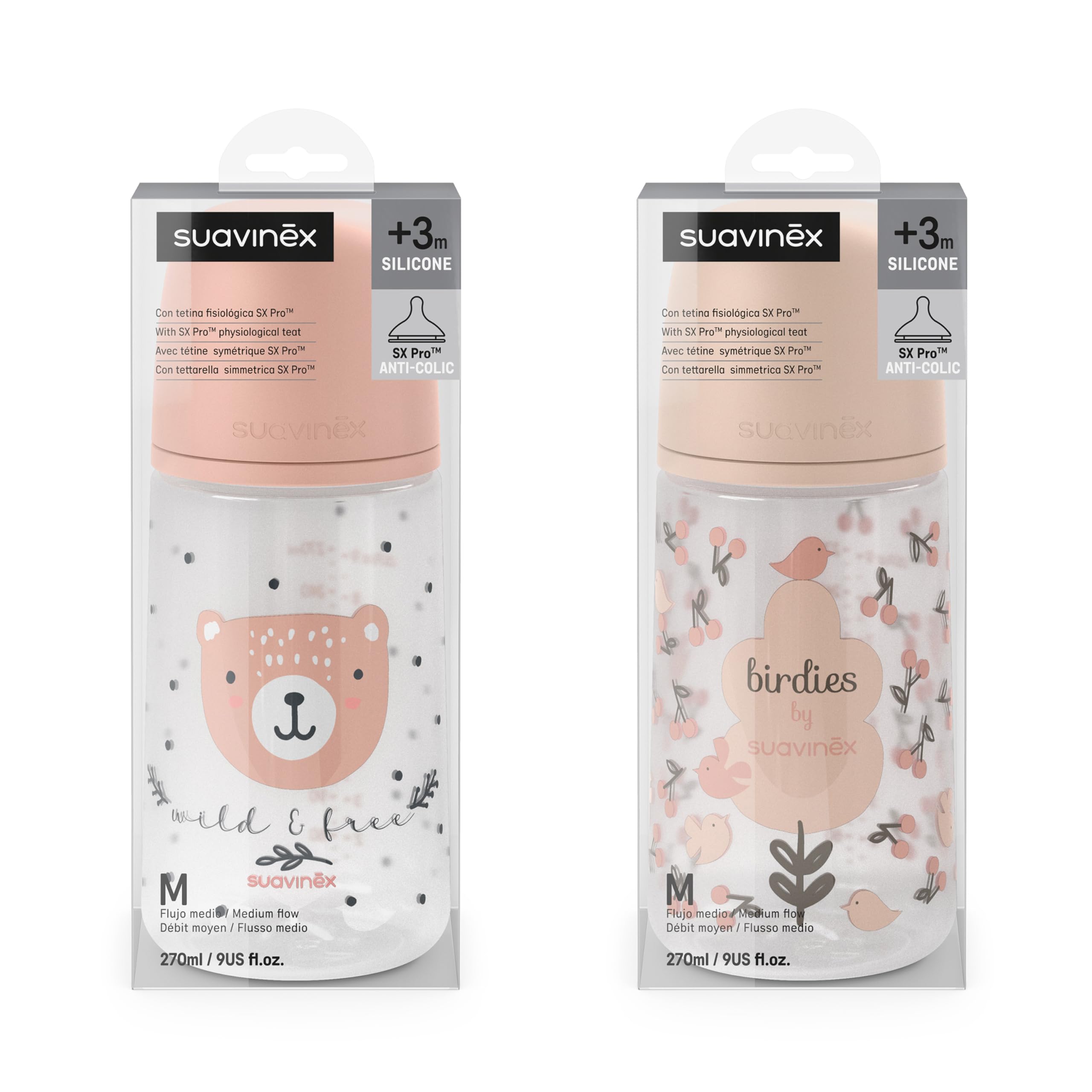 suavinex-birdies-wild-free-biberon-270-ml-sx-pro-3-mesi-rosa-2-pz image 6