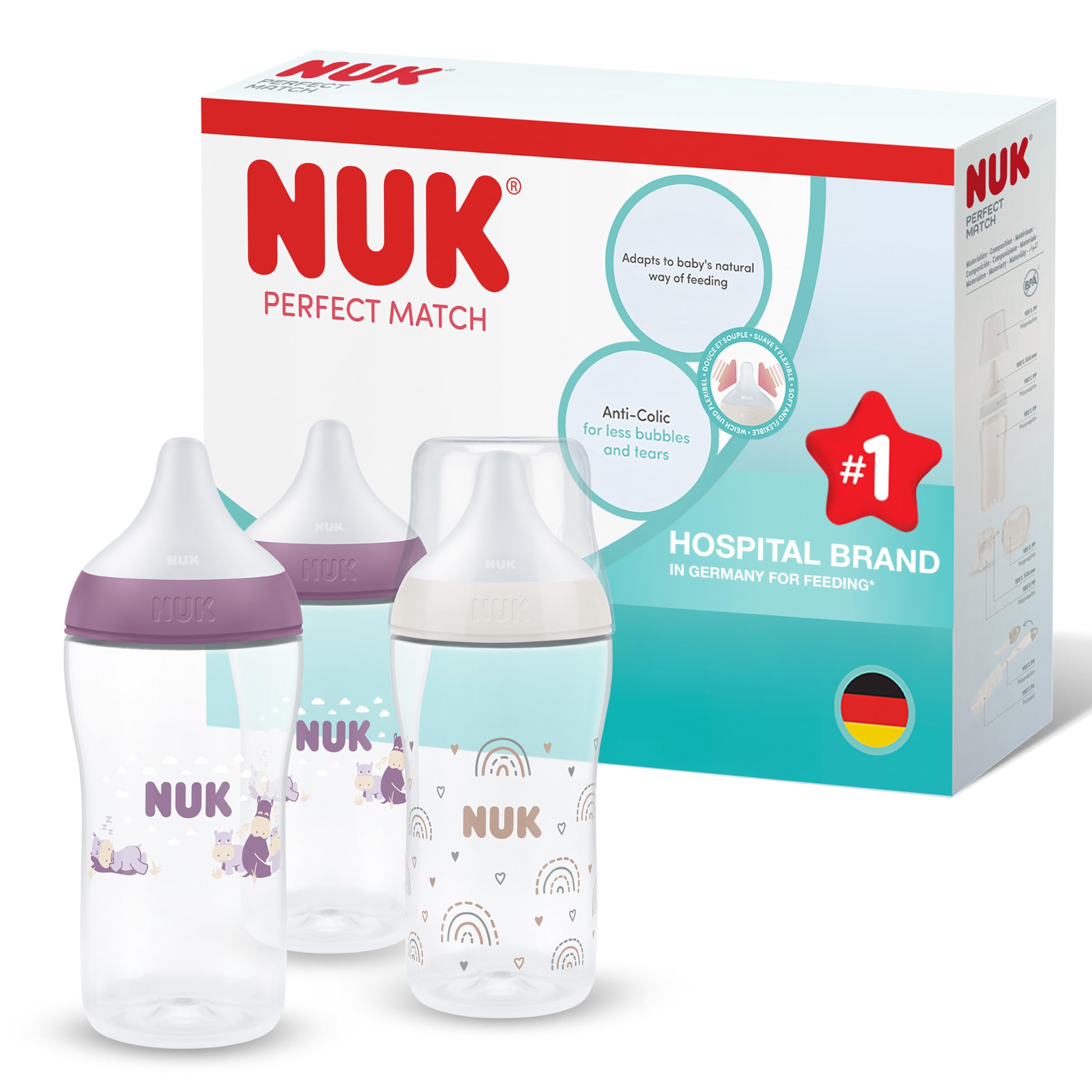 nuk-first-choice-biberon-300-ml-0-6-mesi-coccodrillo-blu-set-3-pezzi image 8