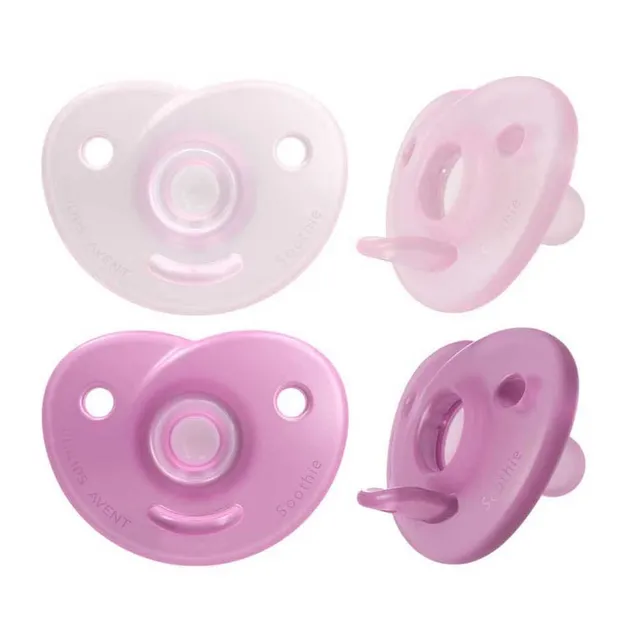 philips-avent-soothie-heart-scf099-22-succhietto-0-3-mesi-rosa-pack-da-2 image 1