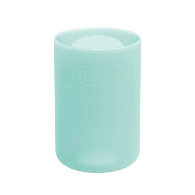 dr-brown-s-options-cover-in-silicone-per-biberon-vetro-120ml-menta image 1
