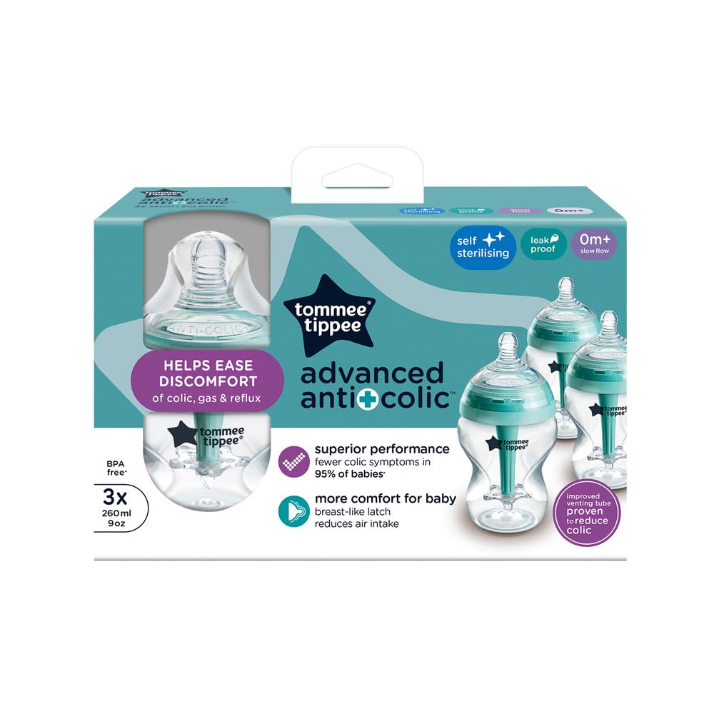 tommee-tippee-anti-colica-avanzato-260-ml-set-3-biberon image 2