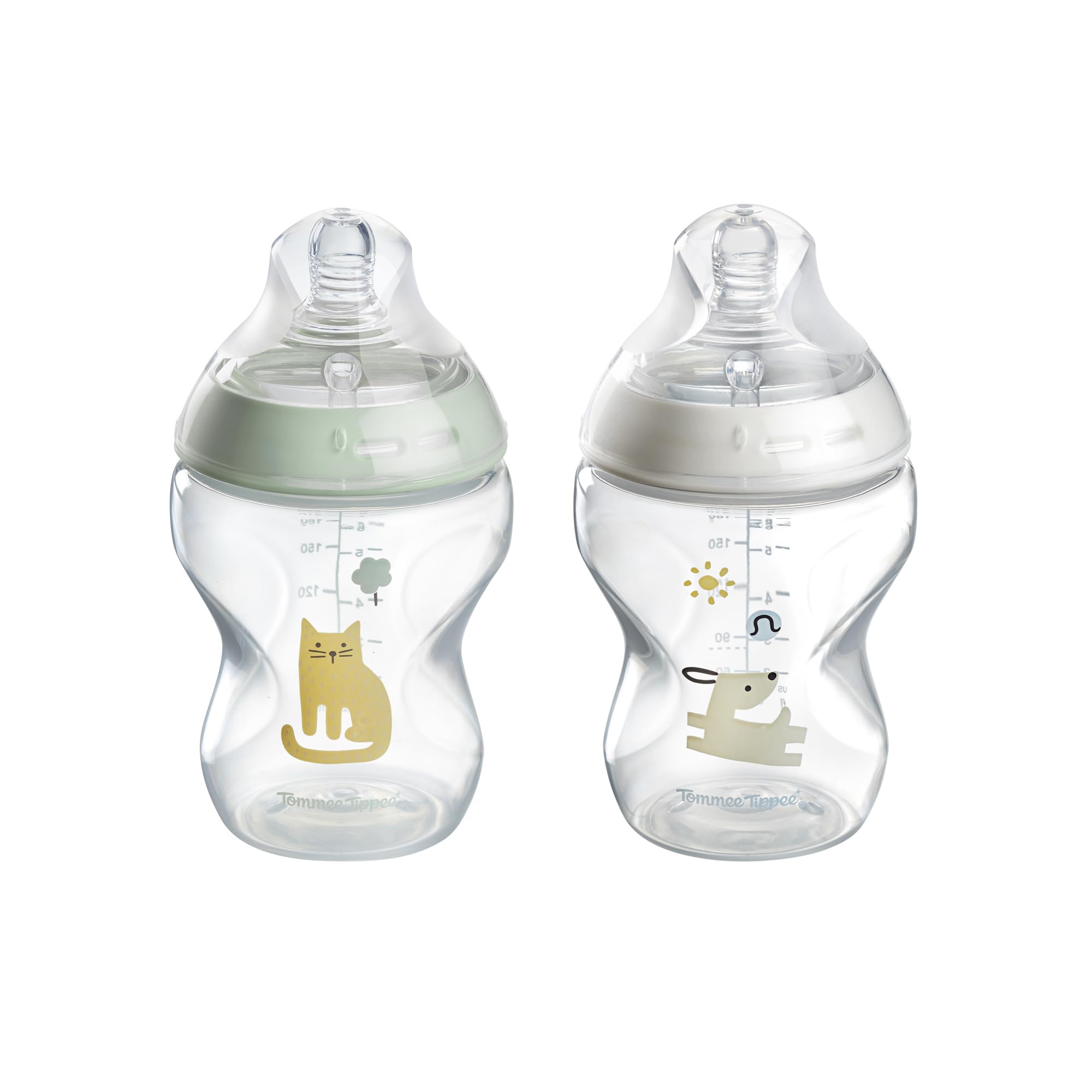 tommee-tippee-natural-start-biberon-260-ml-0m-flusso-lento-anti-colica-verde-e-b image 1