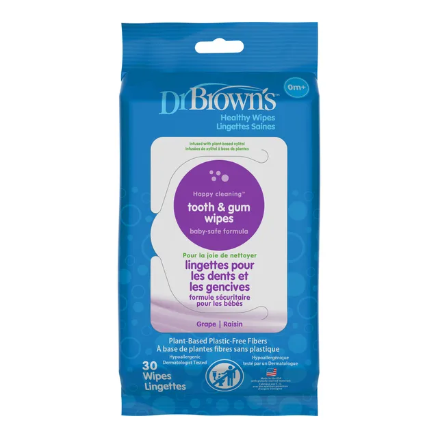 dr-brown-s-salviette-denti-e-gengive-allo-xilitolo image 1