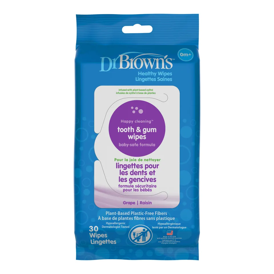 dr-brown-s-salviette-denti-e-gengive-allo-xilitolo image 1