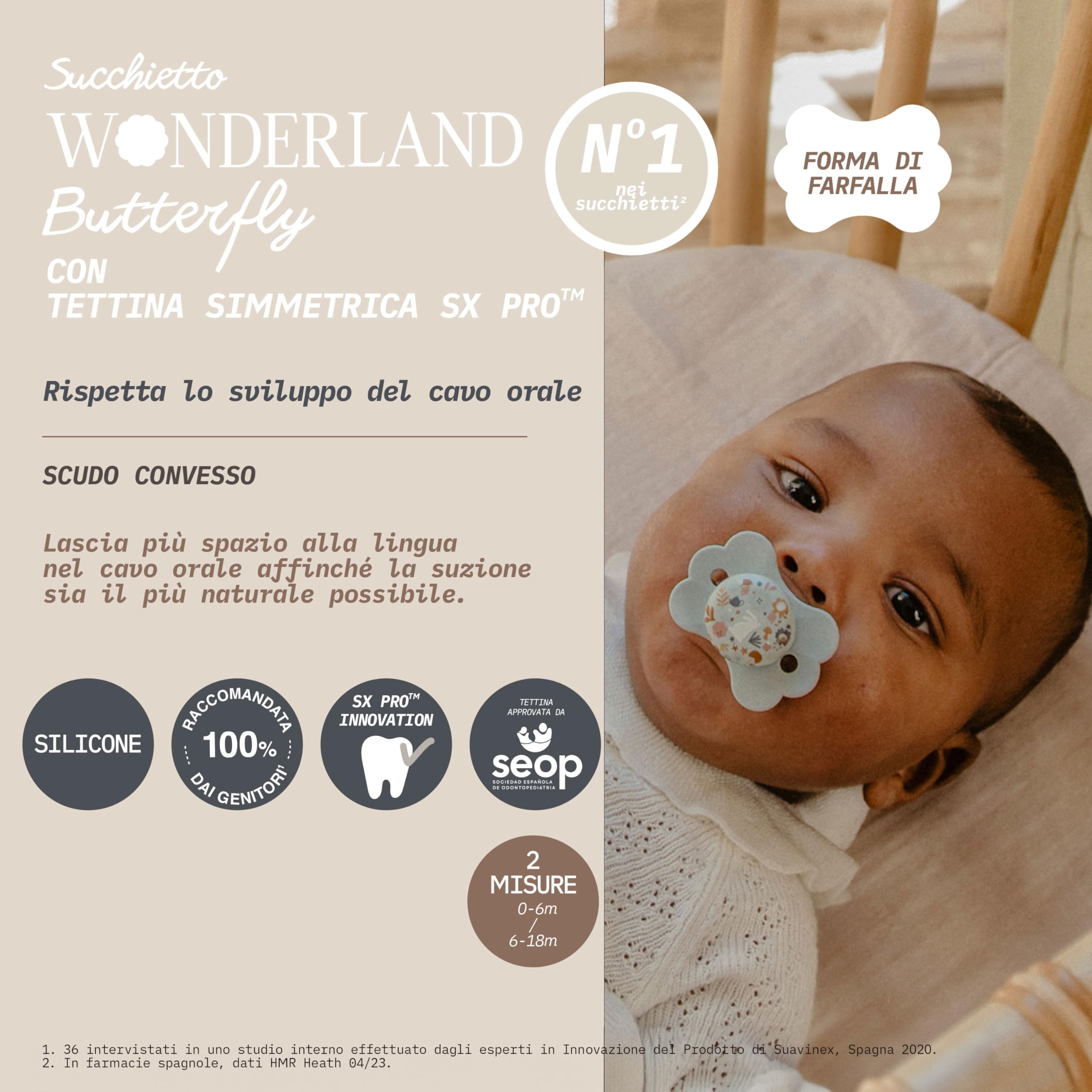 suavinex-wonderland-ciuccio-neonati-0-6-mesi-sx-pro-in-silicone-azzurro image 4