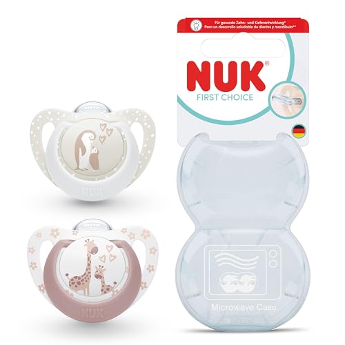 nuk-first-choice-ciucci-ortodontici-0-6-mesi-pinguino-e-giraffa-2-pezzi image 4