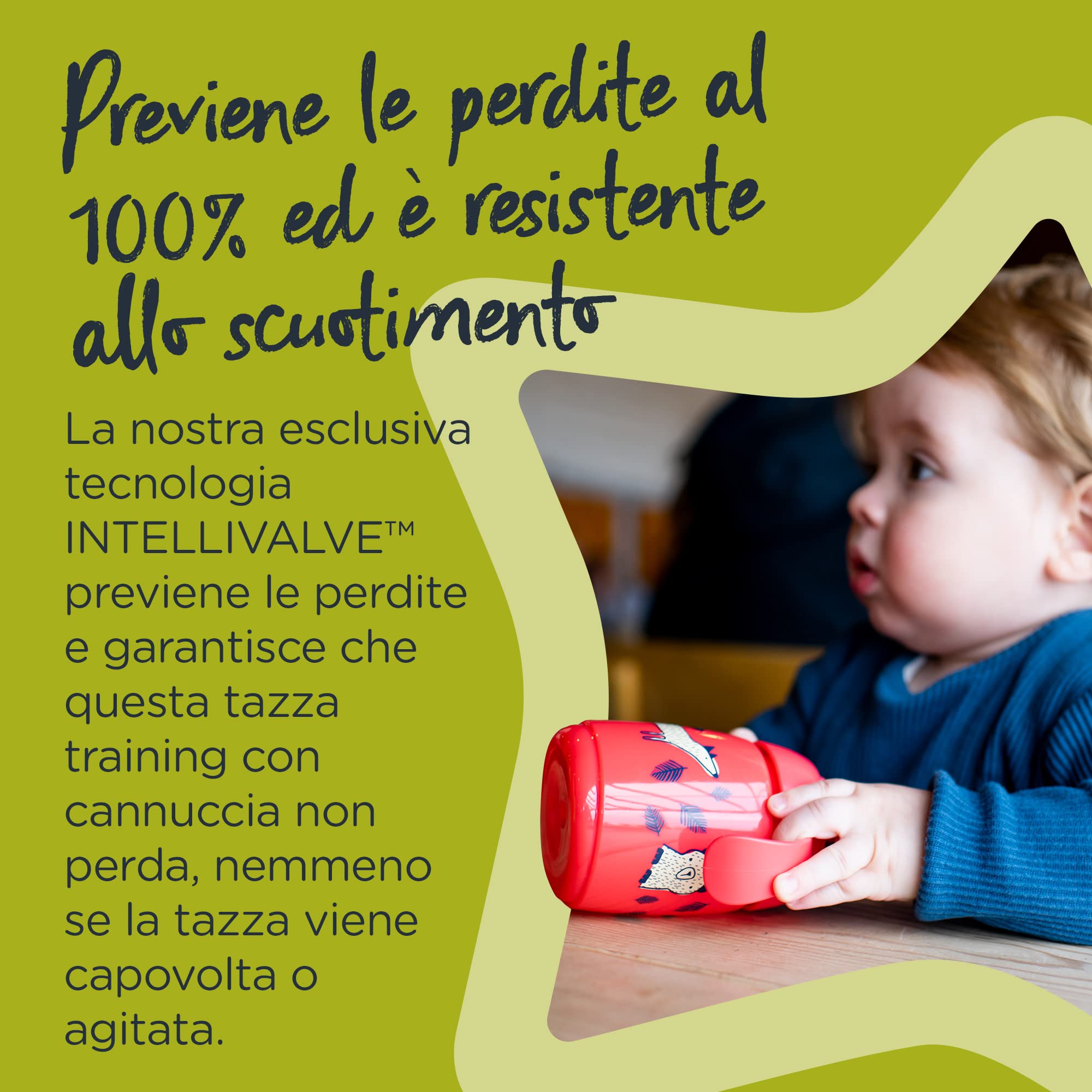 tommee-tippee-superstar-tazza-con-cannuccia-intellivalve-300ml-giallo-6m image 3