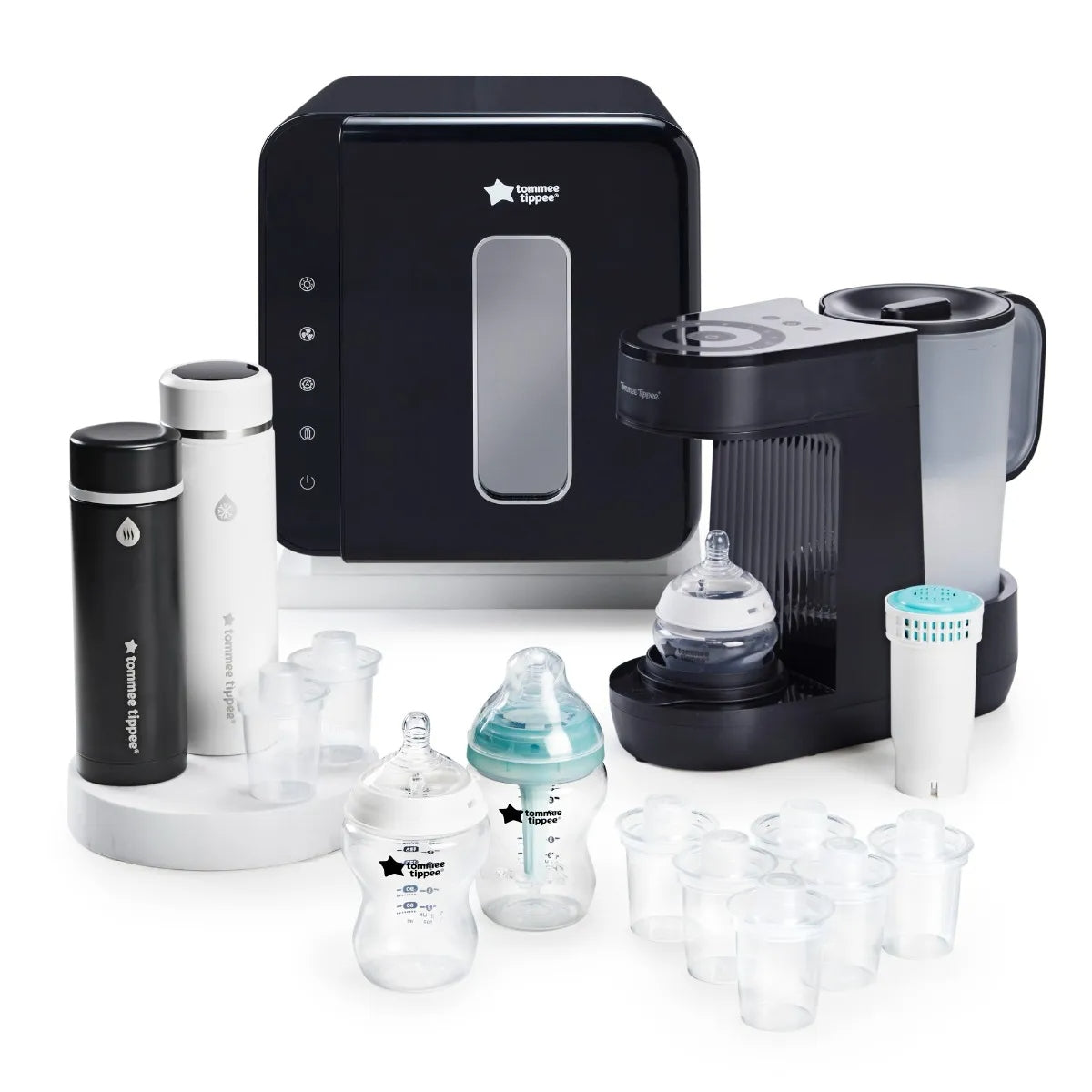 tommee-tippee-baby-bottle-prep-bundle-con-sterilizzatore-uv-e-perfect-prep image 1
