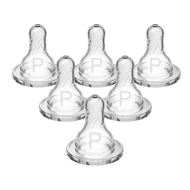 dr-brown-s-natural-flow-tettarelle-silicone-biberon-stretto-6-pz image 1