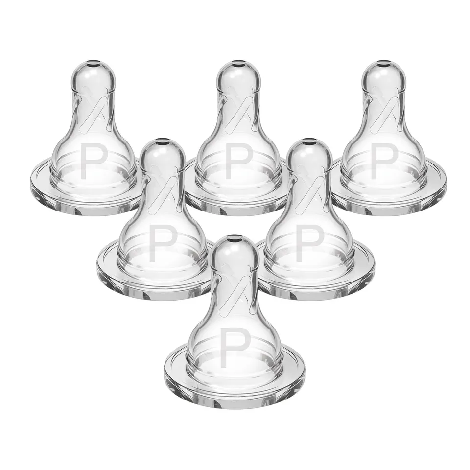 dr-brown-s-natural-flow-tettarelle-silicone-biberon-stretto-6-pz image 1