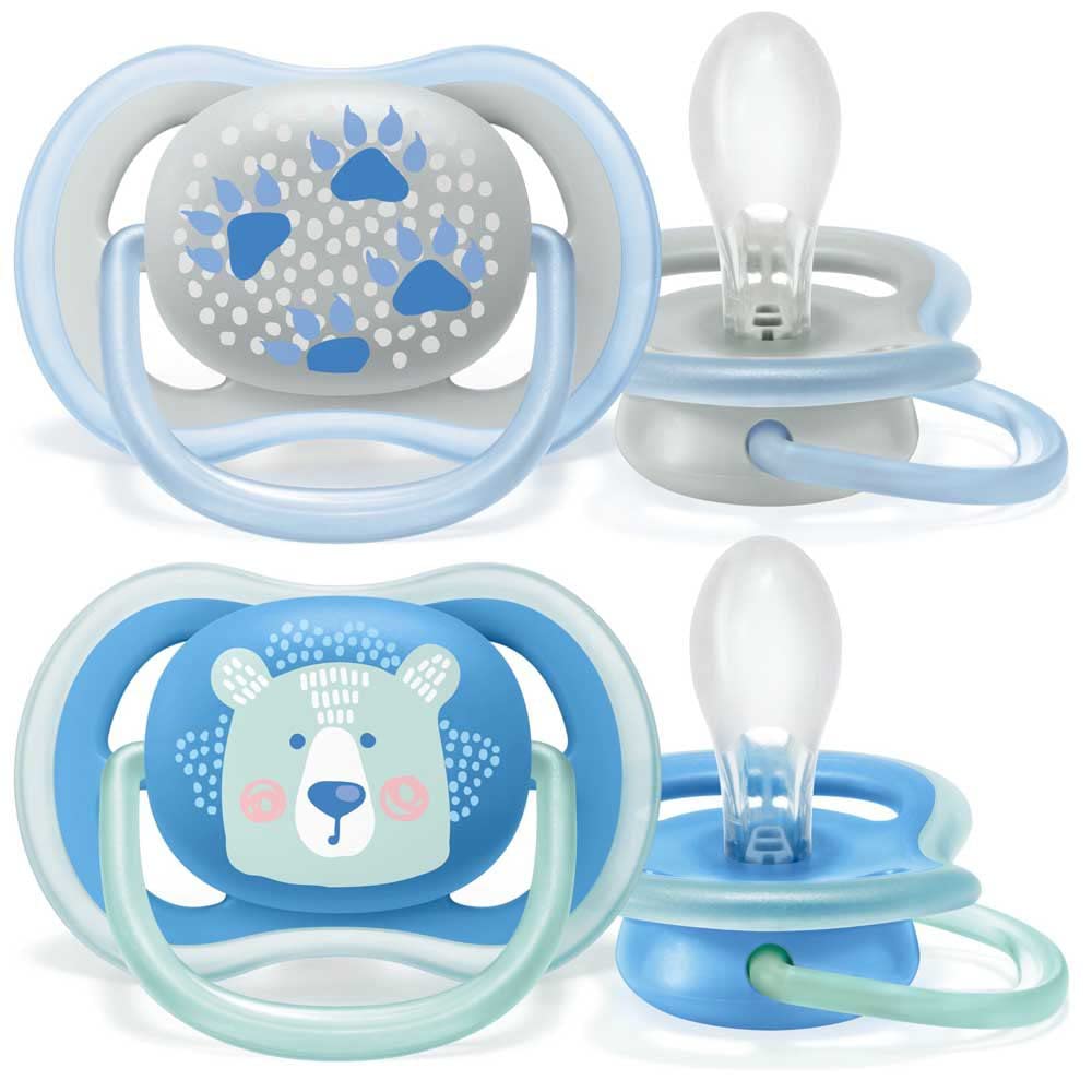 philips-avent-ultra-air-succhietto-6-18-mesi-orsacchiotto-confezione-da-2-pz image 1