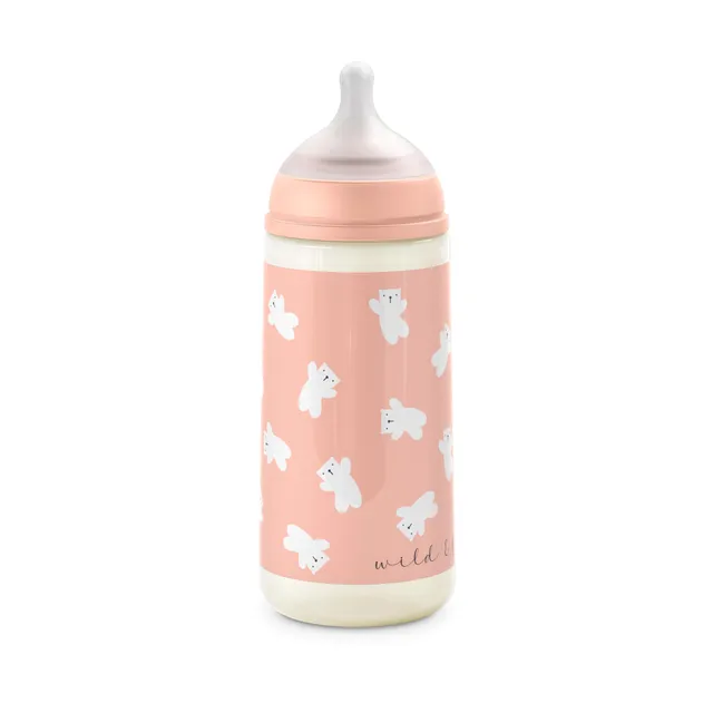 suavinex-sx-pro-biberon-360-ml-flusso-denso-l-6-mesi-wild-free-rosa image 1