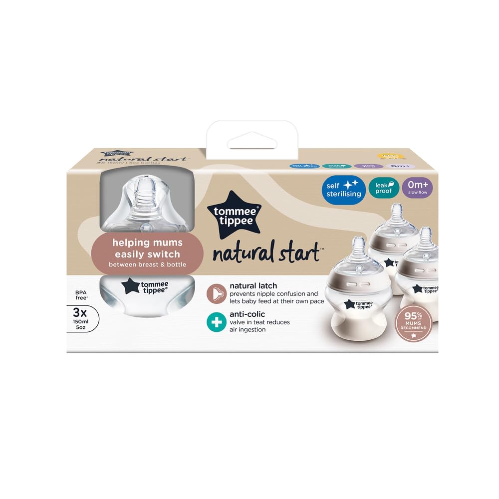 tommee-tippee-natural-start-biberon-anticolica-150ml-x3 image 2