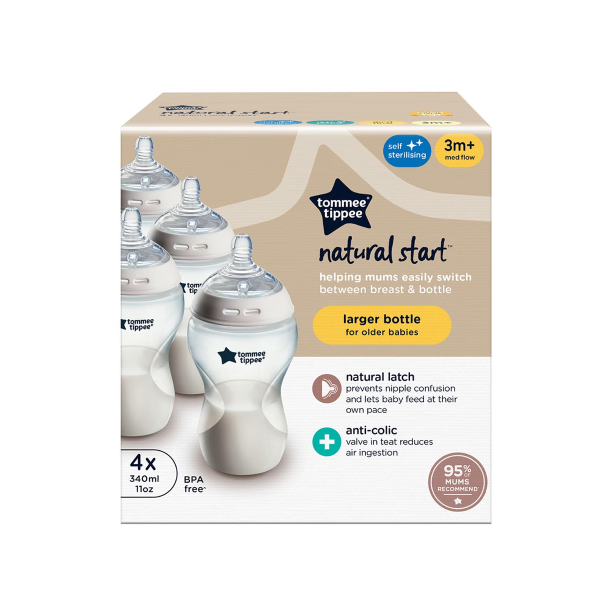tommee-tippee-natural-start-biberon-340-ml-x4-da-3-mesi image 2