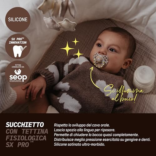 suavinex-sx-pro-ciuccio-fisiologico-6-18-mesi-confezione-da-4-brilla-al-buio-ros image 8