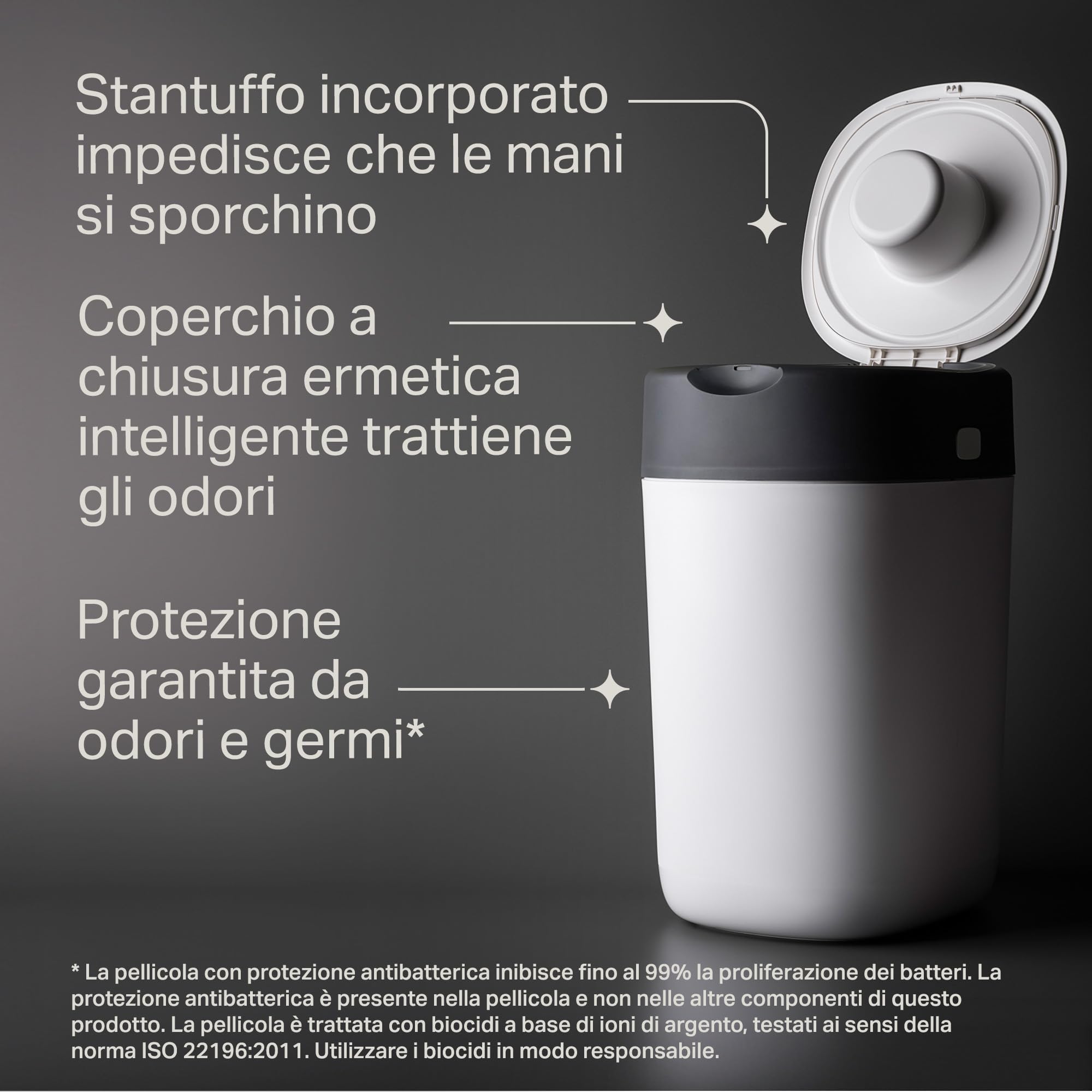 tommee-tippee-twist-click-mangiapannolini-starter-set-con-6-ricariche-bianco image 4