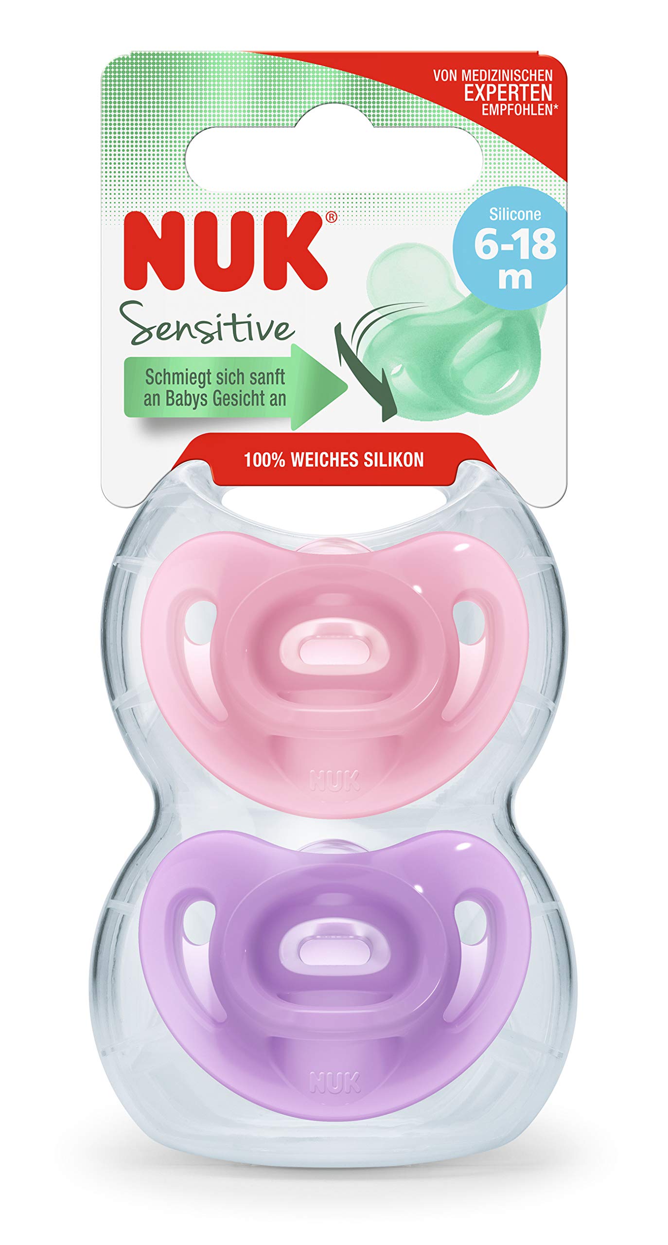 nuk-sensitive-ciuccio-100-silicone-morbido-made-in-germany image 2