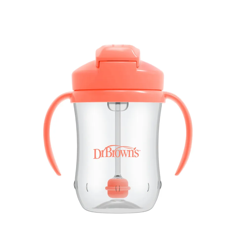 dr-brown-s-milestones-baby-s-first-straw-cup-tazza-con-cannuccia image 1