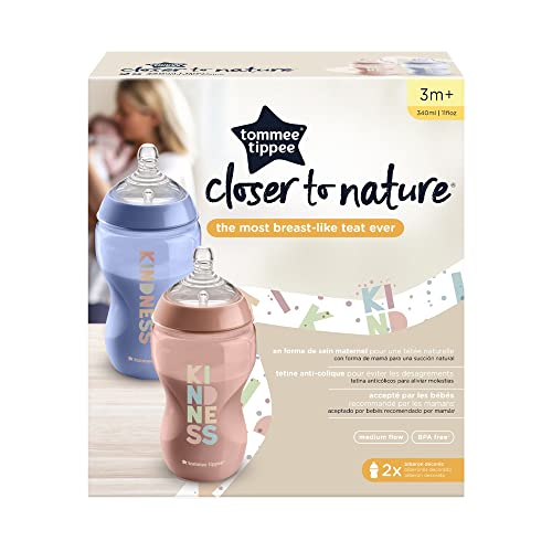 tommee-tippee-closer-to-nature-biberon-340ml-x2-con-tettarella-medio-flusso-anti image 7