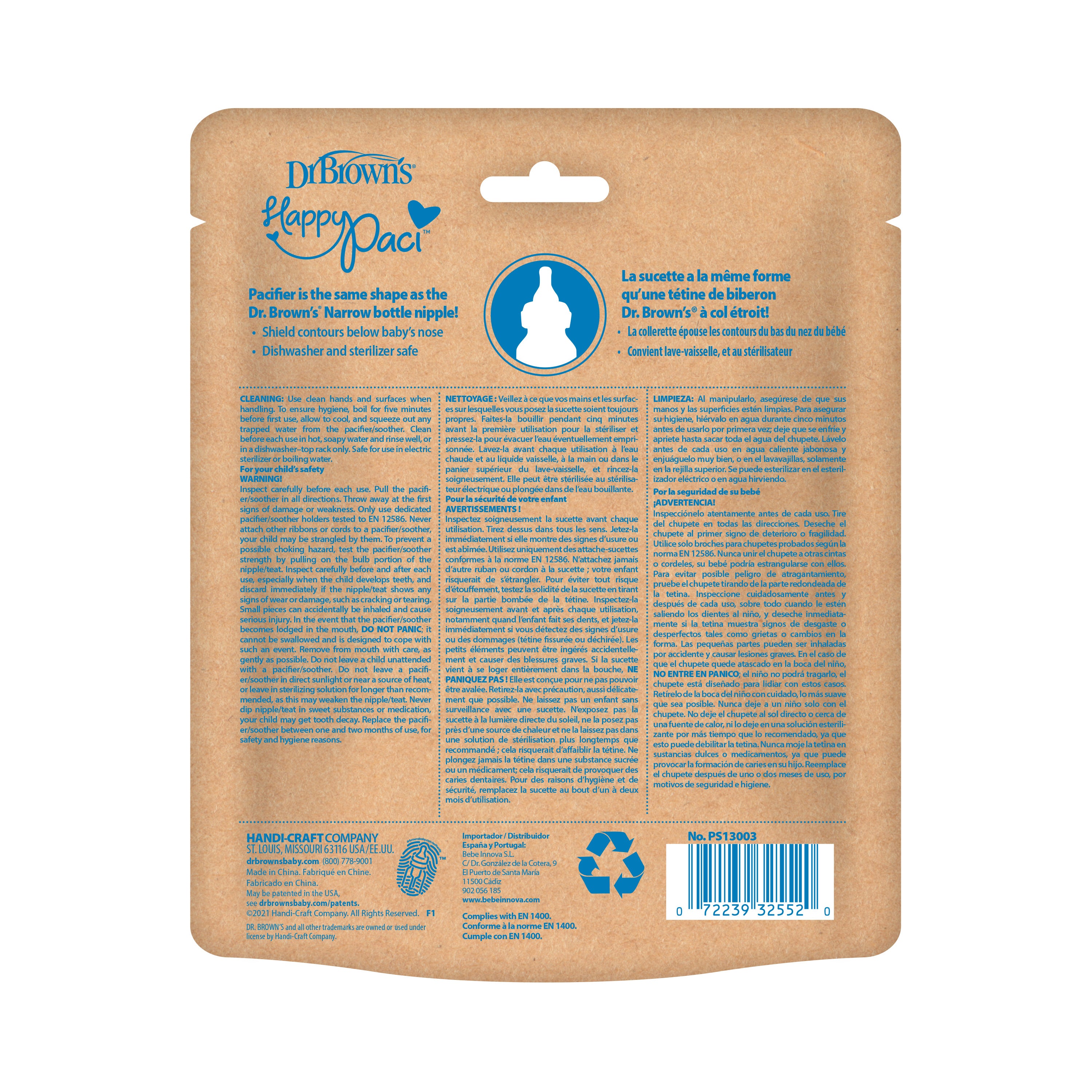 dr-brown-s-happypaci-succhietto-100-silicone-monopezzo image 5