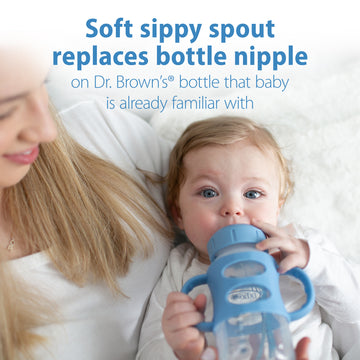 dr-brown-s-milestones-biberon-sippy-spout-collo-largo-270-ml-con-manici image 8