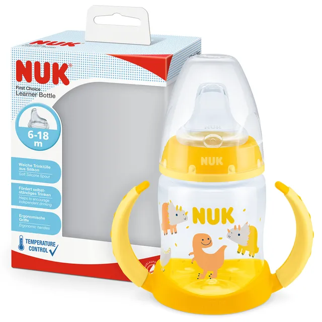 nuk-first-choice-bicchiere-antigoccia-150-ml-dinosauro-6-18-mesi image 1