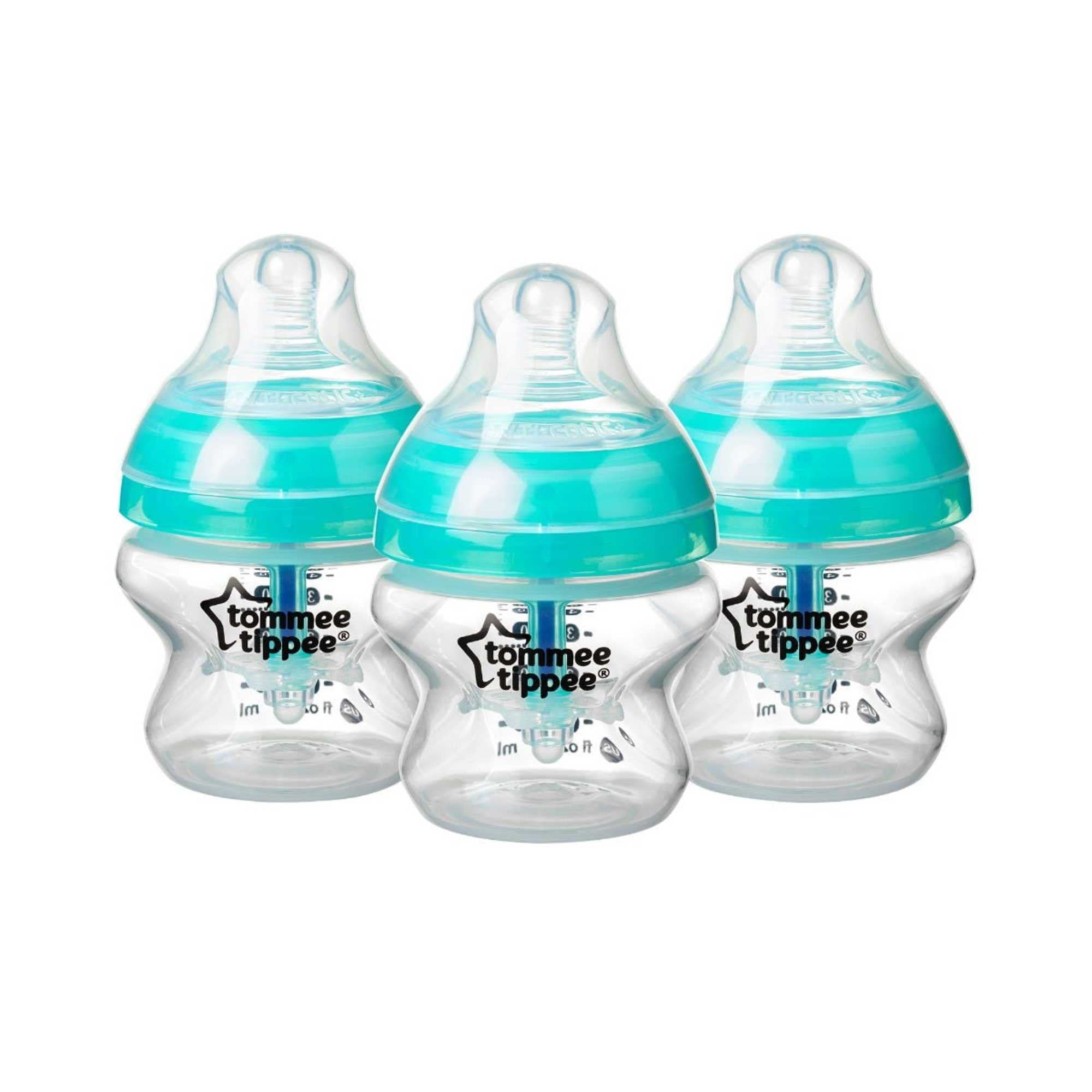 tommee-tippee-advanced-anti-colic-biberon-150-ml-flusso-lento-3-pz-neutro image 1