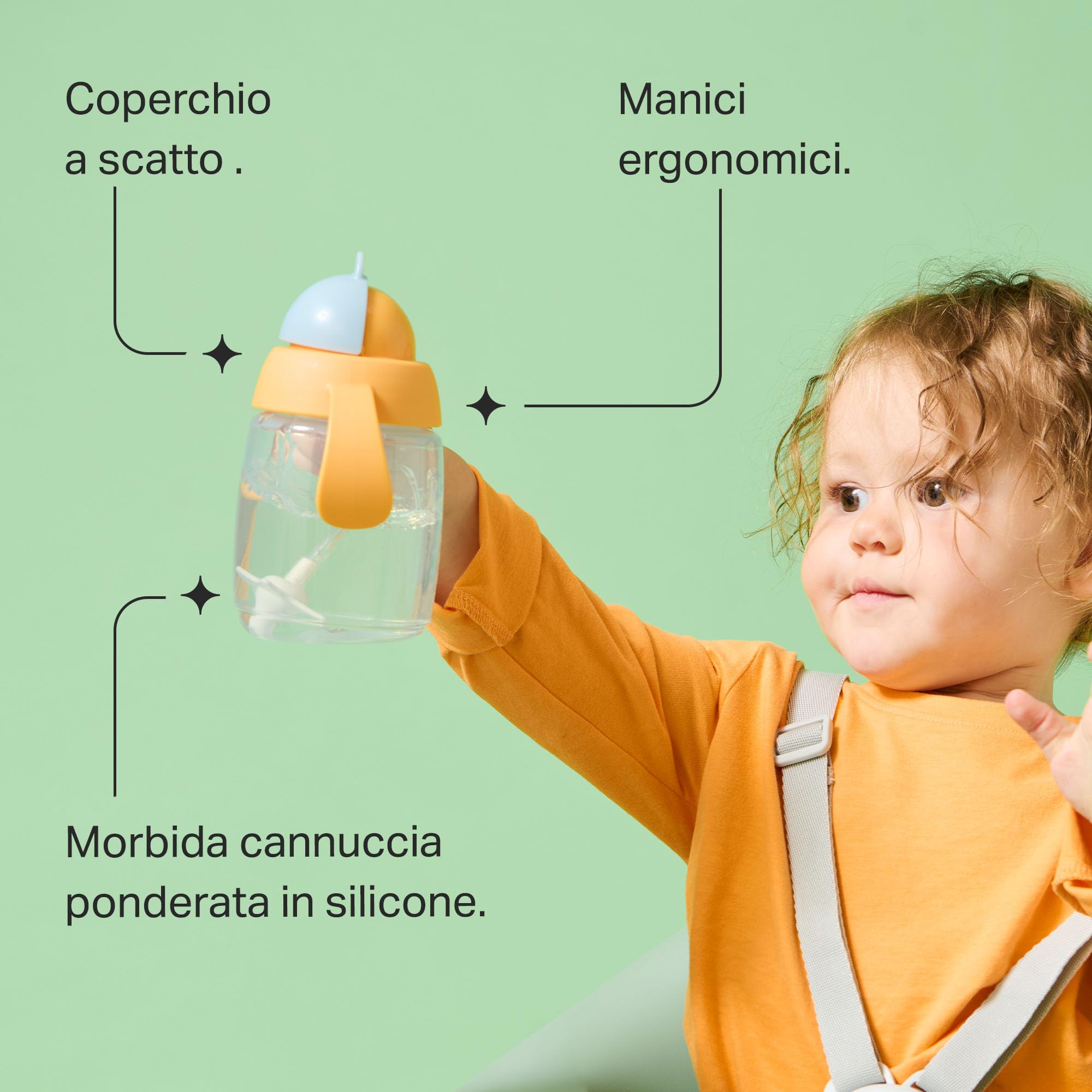 tommee-tippee-bicchiere-trainer-con-cannuccia-ponderata-240-ml-6m-blu-e-arancion image 4