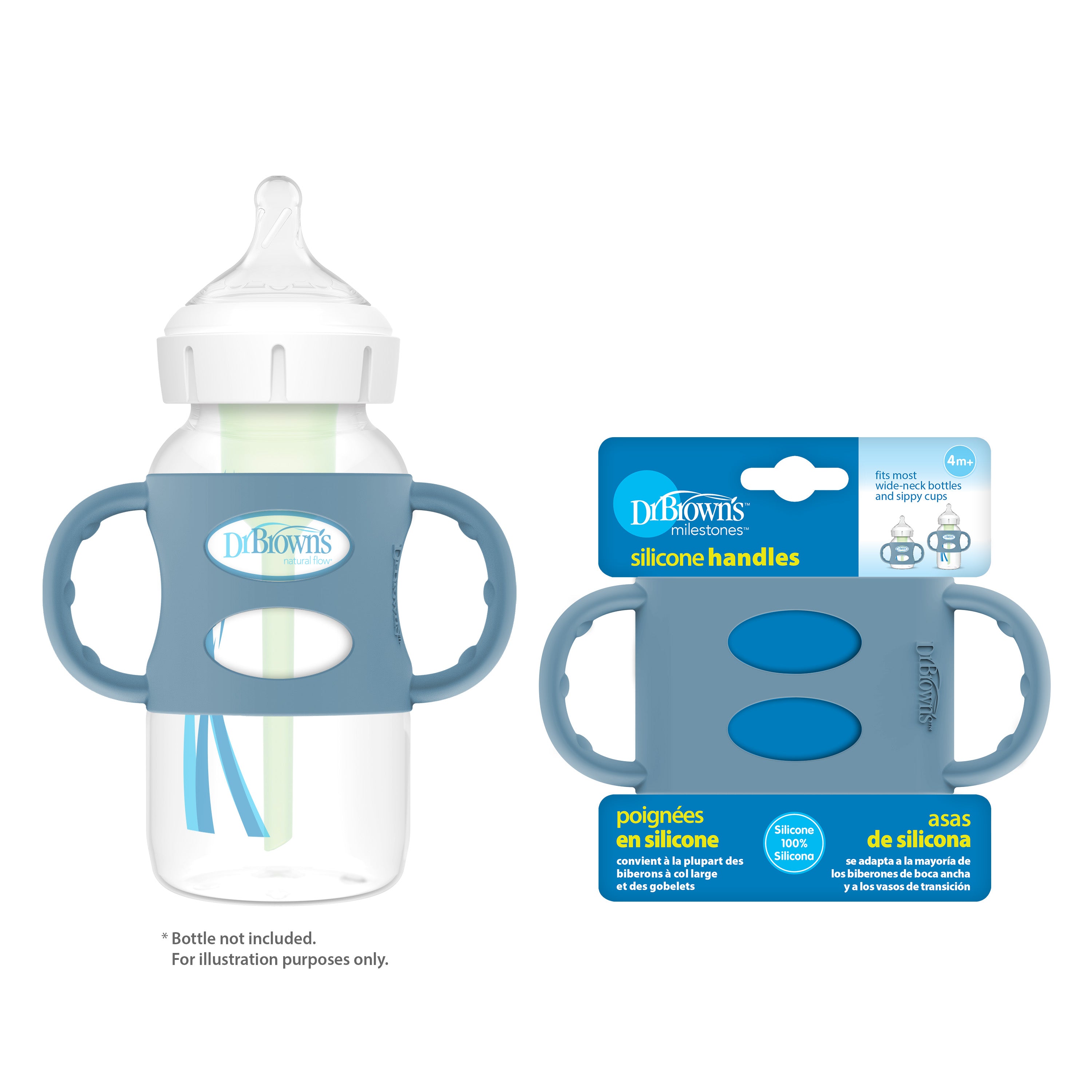 dr-brown-s-milestones-manici-in-silicone-wide-neck-antiscivolo image 4