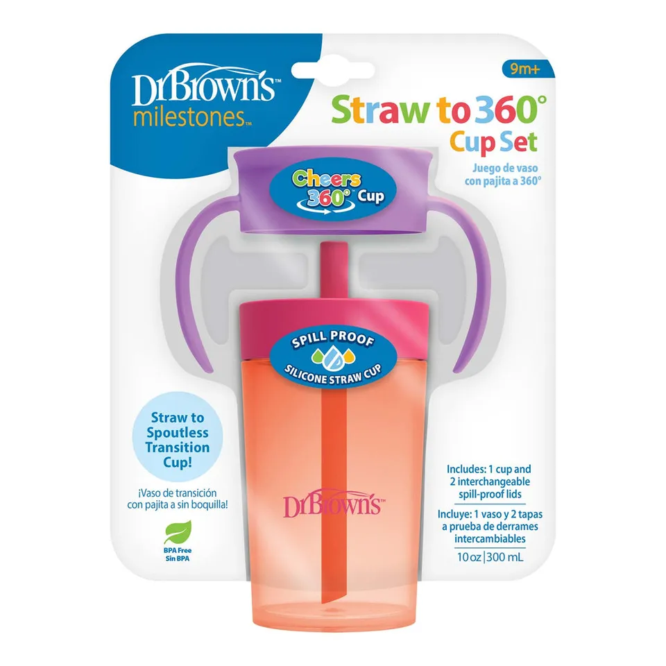 dr-brown-s-milestones-set-tazze-straw-to-360-2-in-1 image 1