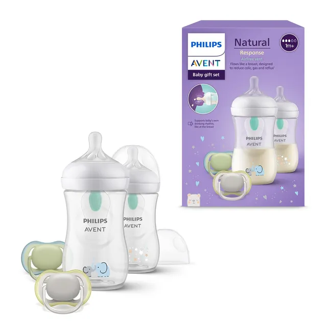 philips-avent-natural-response-scd657-12-set-2-biberon-260-ml-2-ciucci image 1