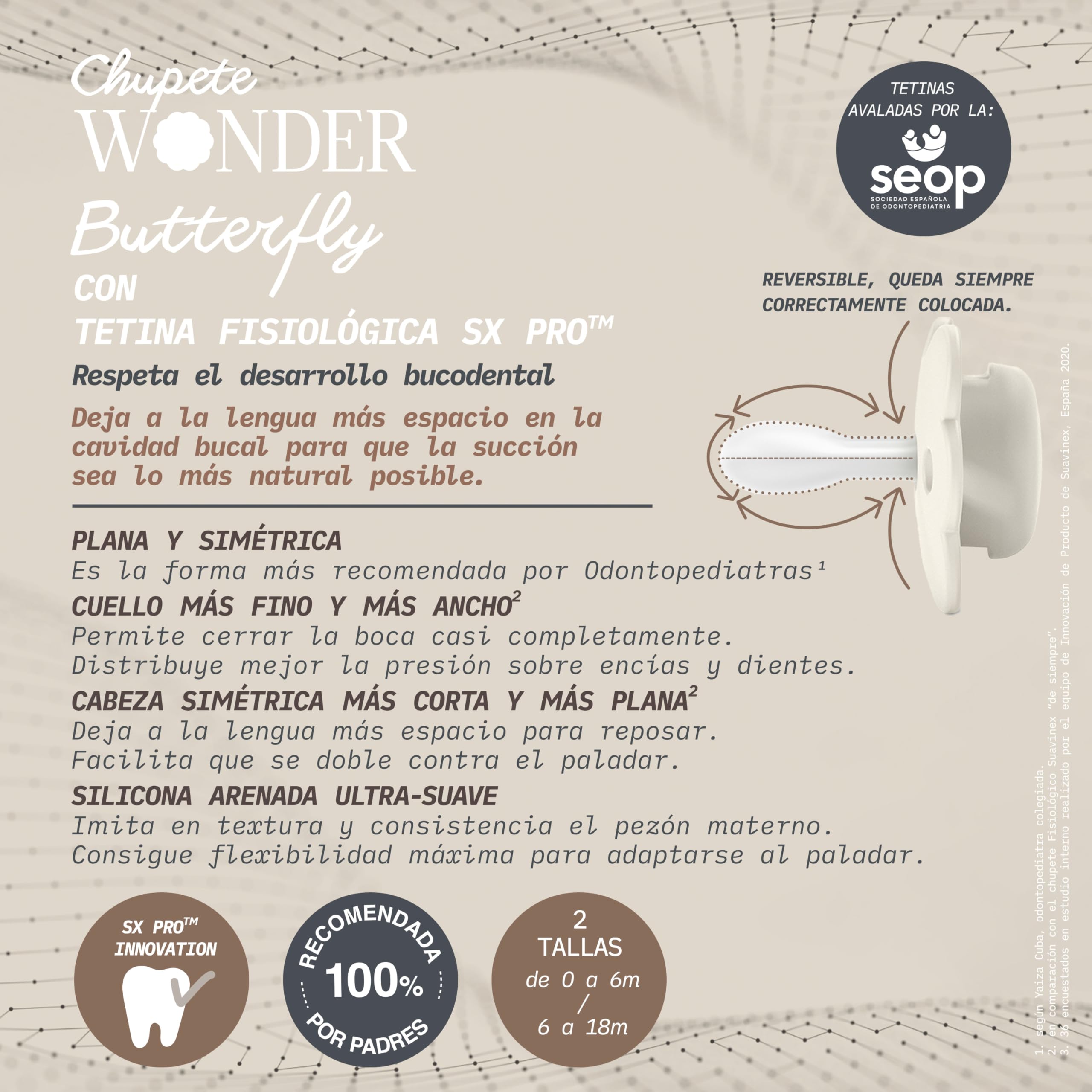 suavinex-wonderland-beige-ciuccio-fisiologico-sx-pro-silicone-0-6-mesi-confezion image 6