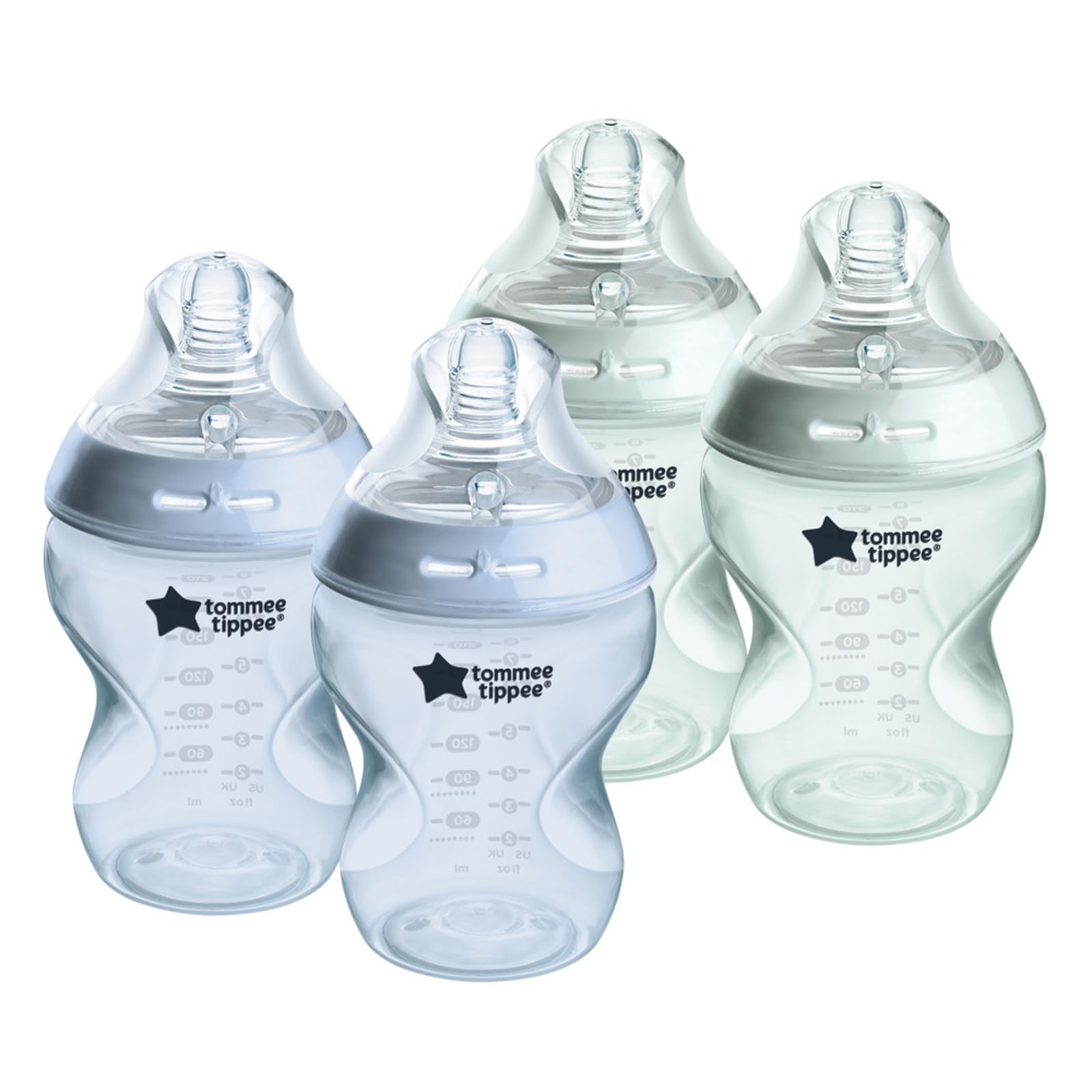 tommee-tippee-closer-to-nature-biberon-260-ml-blu-verde-4-pz image 1