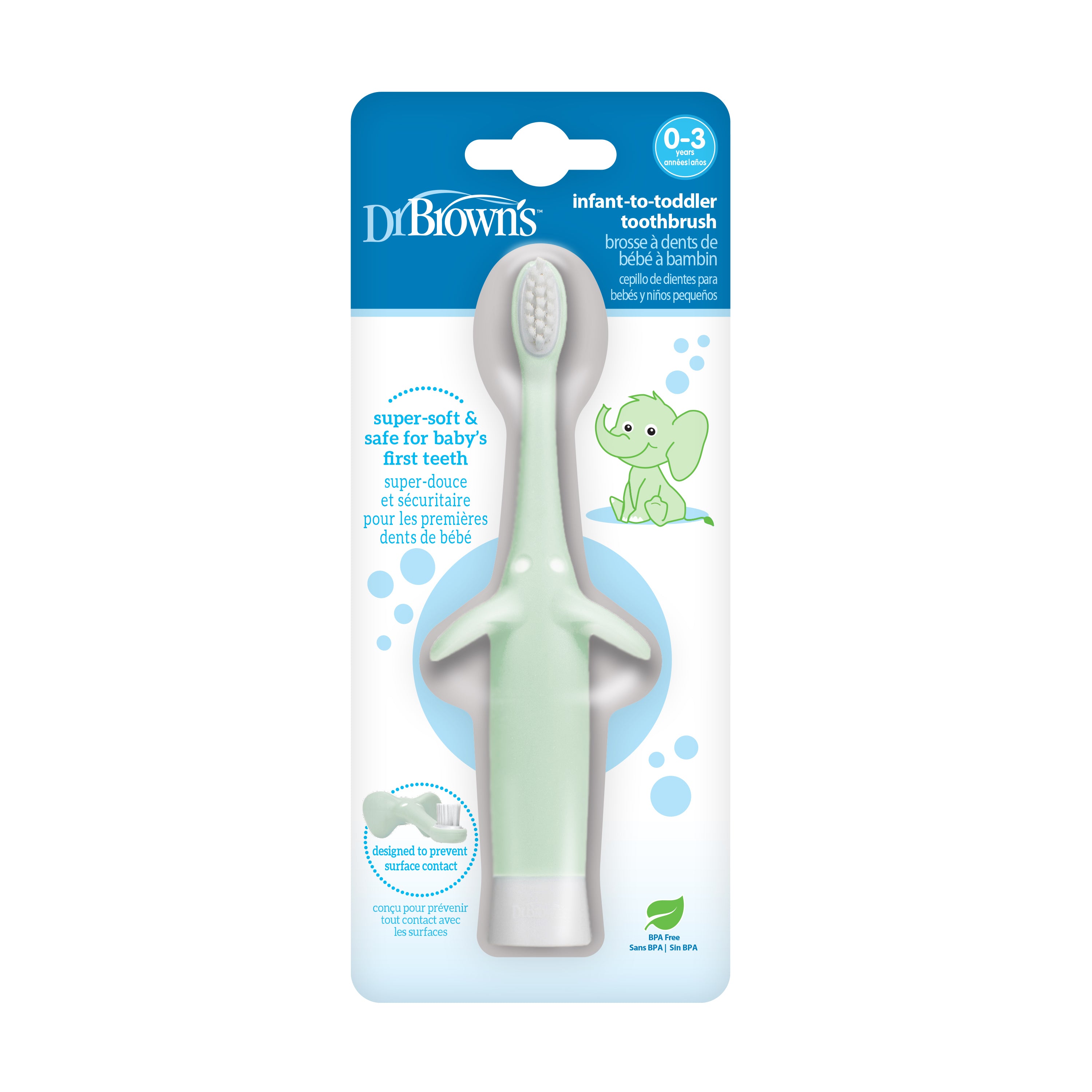 dr-brown-s-infant-to-toddler-spazzolino-elefante-1-pack image 4