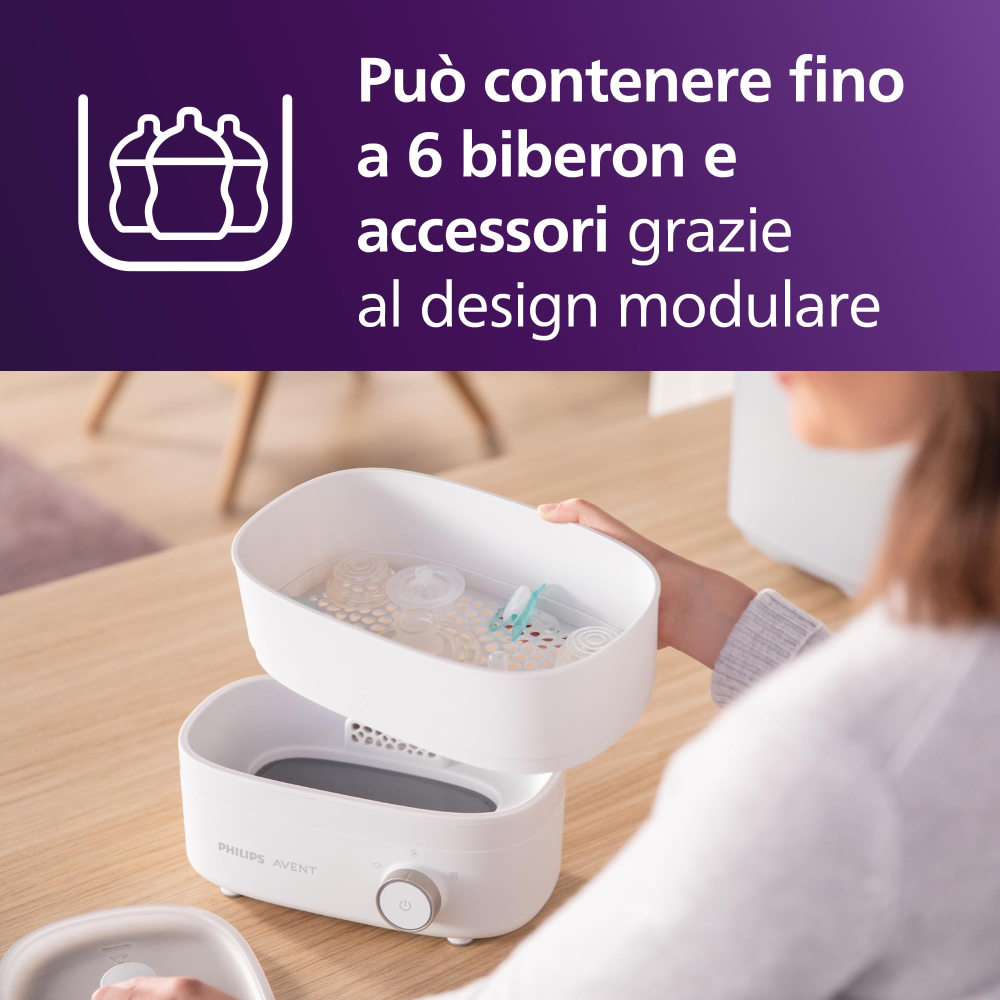 philips-avent-scf293-00-sterilizzatore-e-asciugatrice-biberon-6-posti image 6