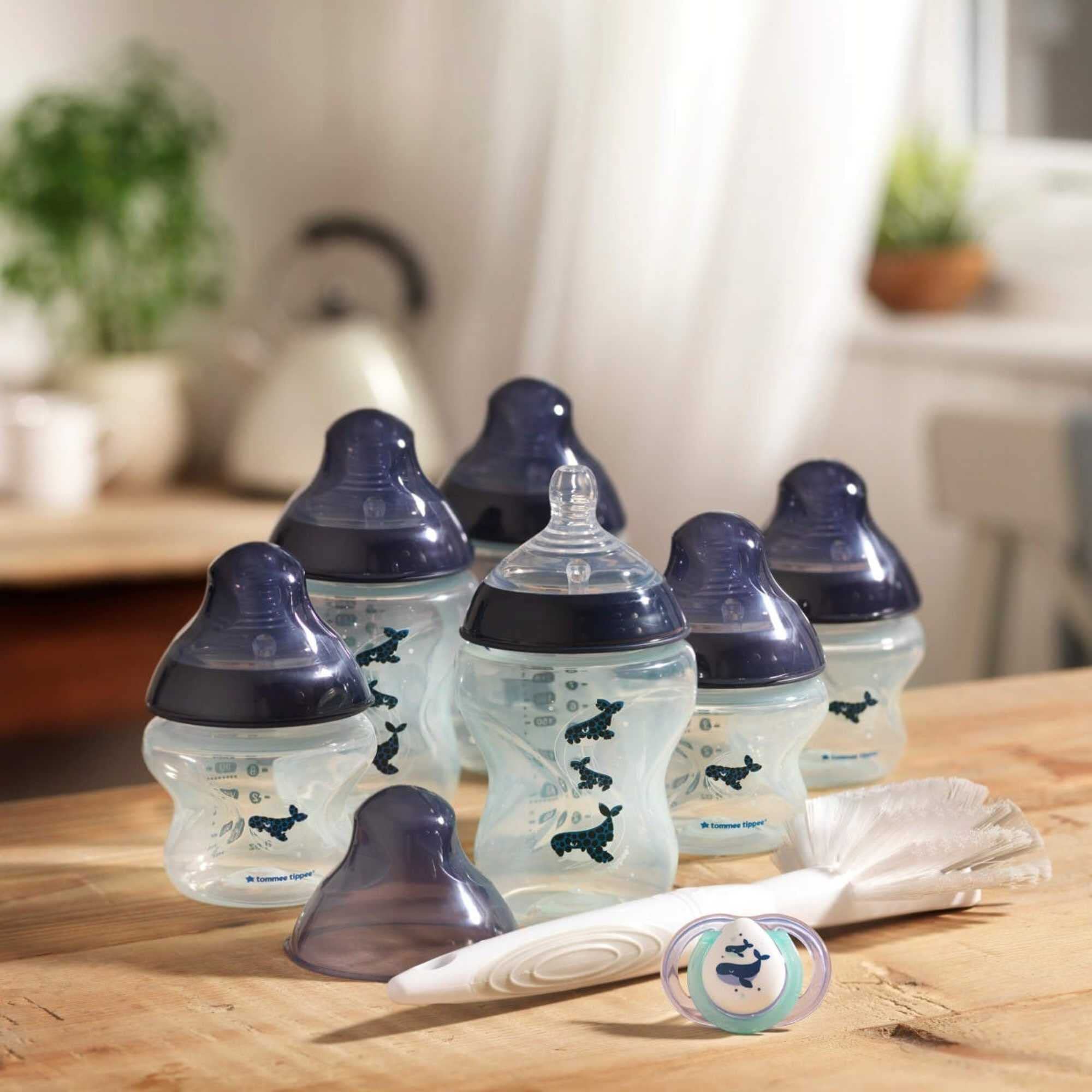 tommee-tippee-closer-to-nature-kit-neonato-6-biberon-succhietto-scovolino image 5