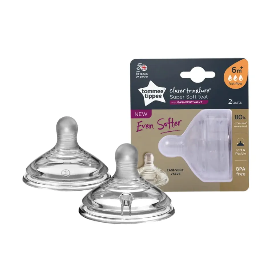 tommee-tippee-closer-to-nature-tettarella-flusso-veloce-6m-2-pezzi image 1