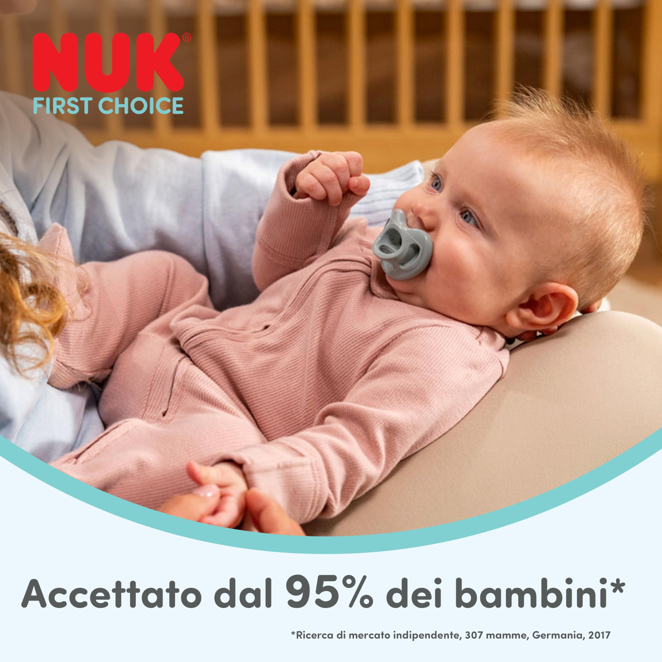nuk-first-choice-soft-succhietto-0-6-mesi-verde-blu-2-pezzi image 2