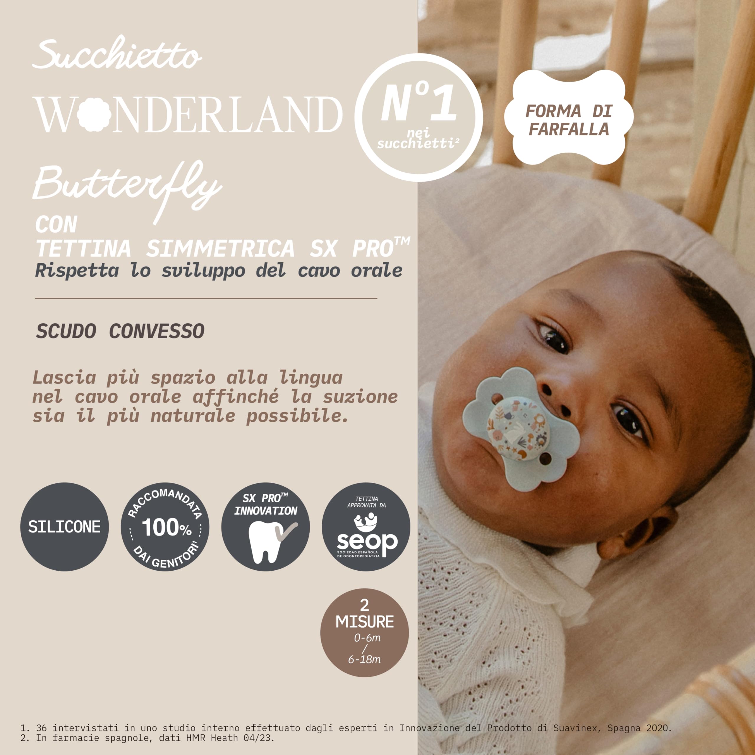 suavinex-wonderland-ciuccio-sx-pro-6-18-mesi-silicone-rosa-confezione-da-2 image 3