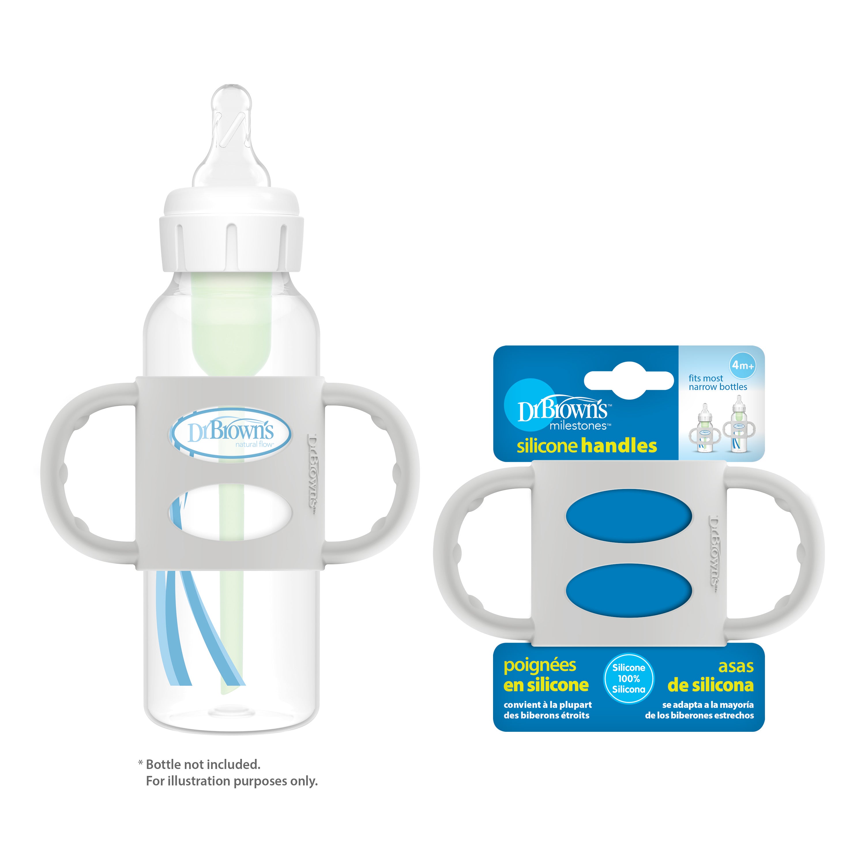 dr-brown-s-milestones-manici-in-silicone-narrow-impugnatura-antiscivolo image 4