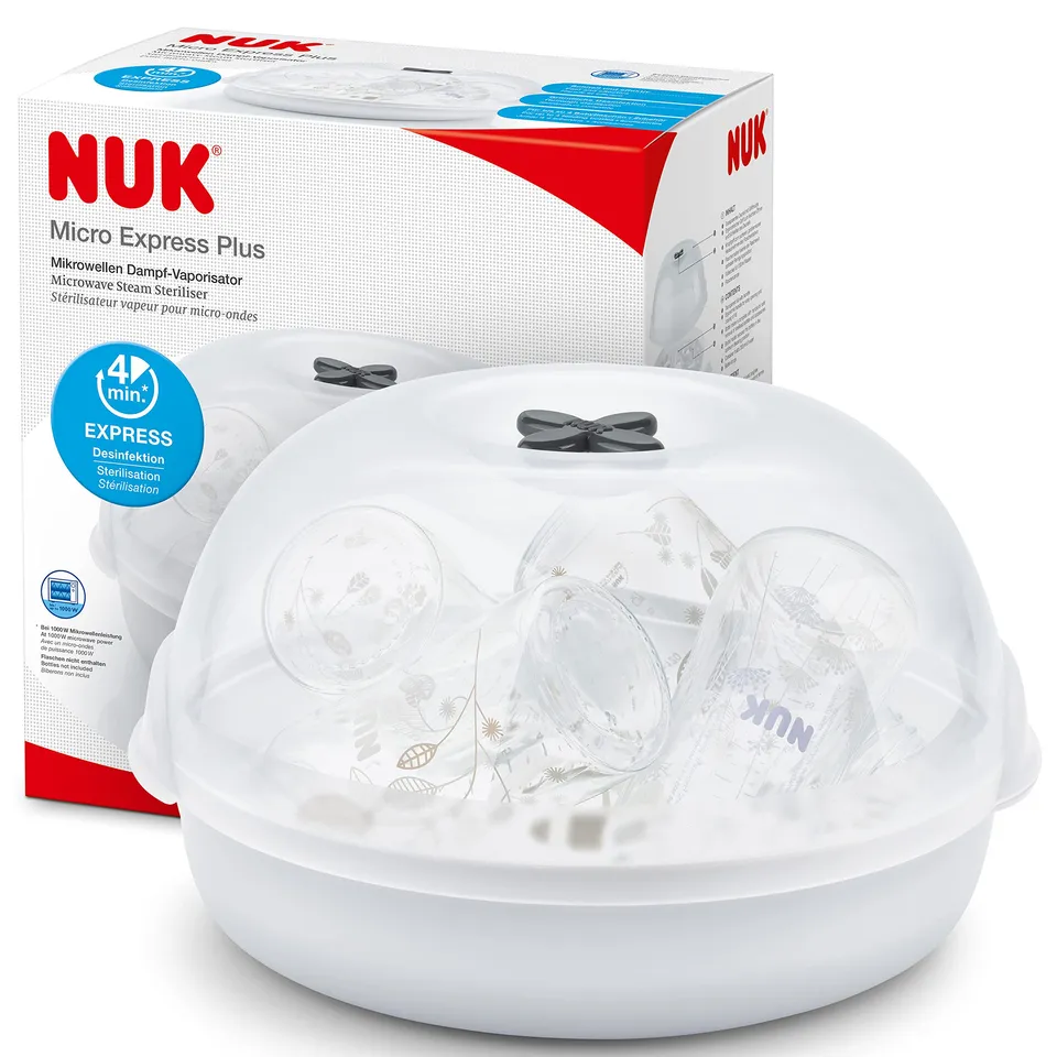 nuk-micro-express-plus-sterilizzatore-microonde-4-biberon-in-4-minuti image 1