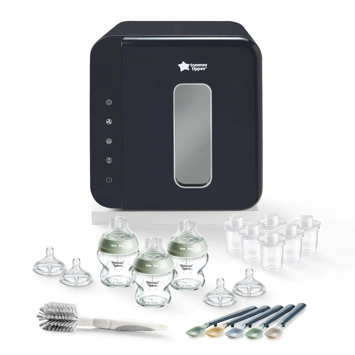 tommee-tippee-natural-start-starter-bundle-in-vetro-con-sterilizzatore-uv image 1
